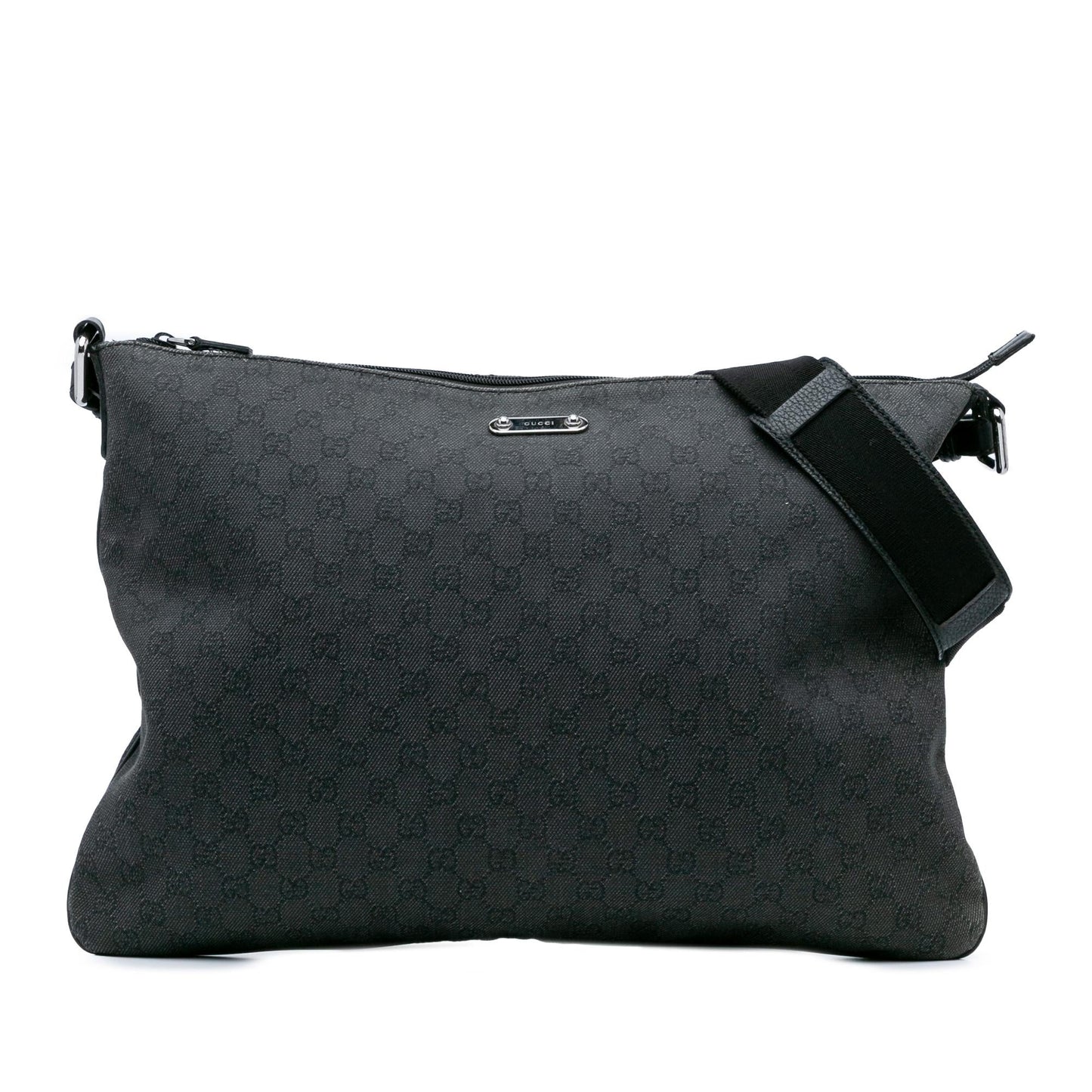 Gucci GG Denim Black Crossbody Bag