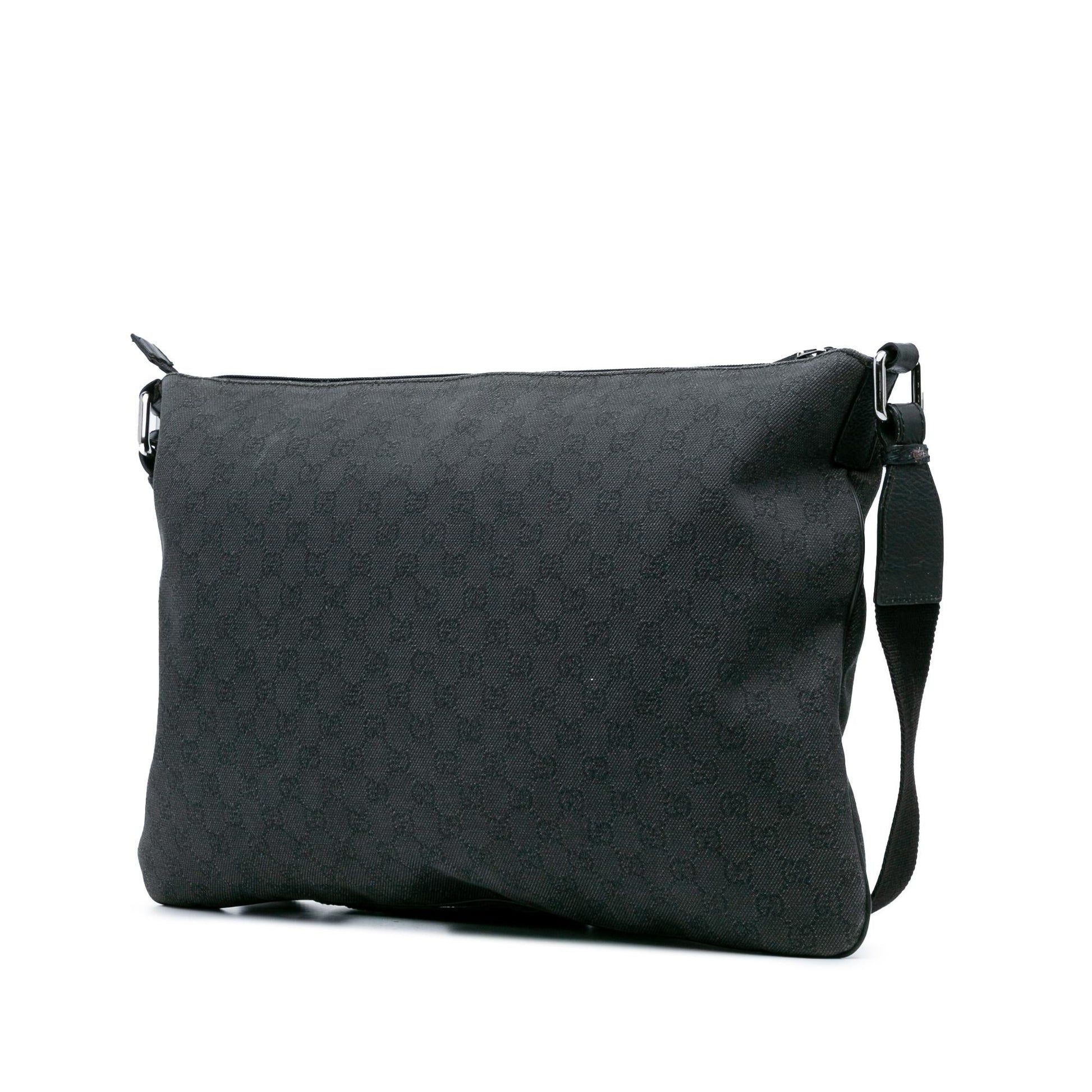 Gucci GG Denim Black Crossbody Bag