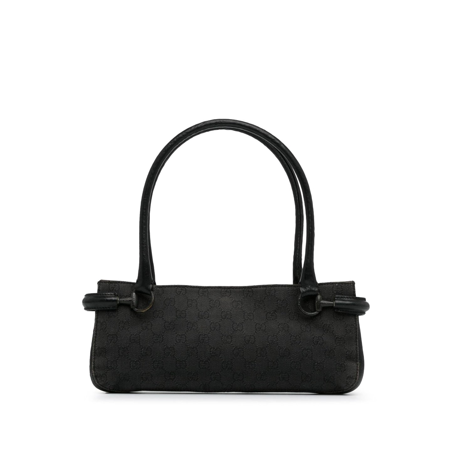Gucci GG Horsebit SHG-ZaOqO1 Denim Black Shoulder Bag