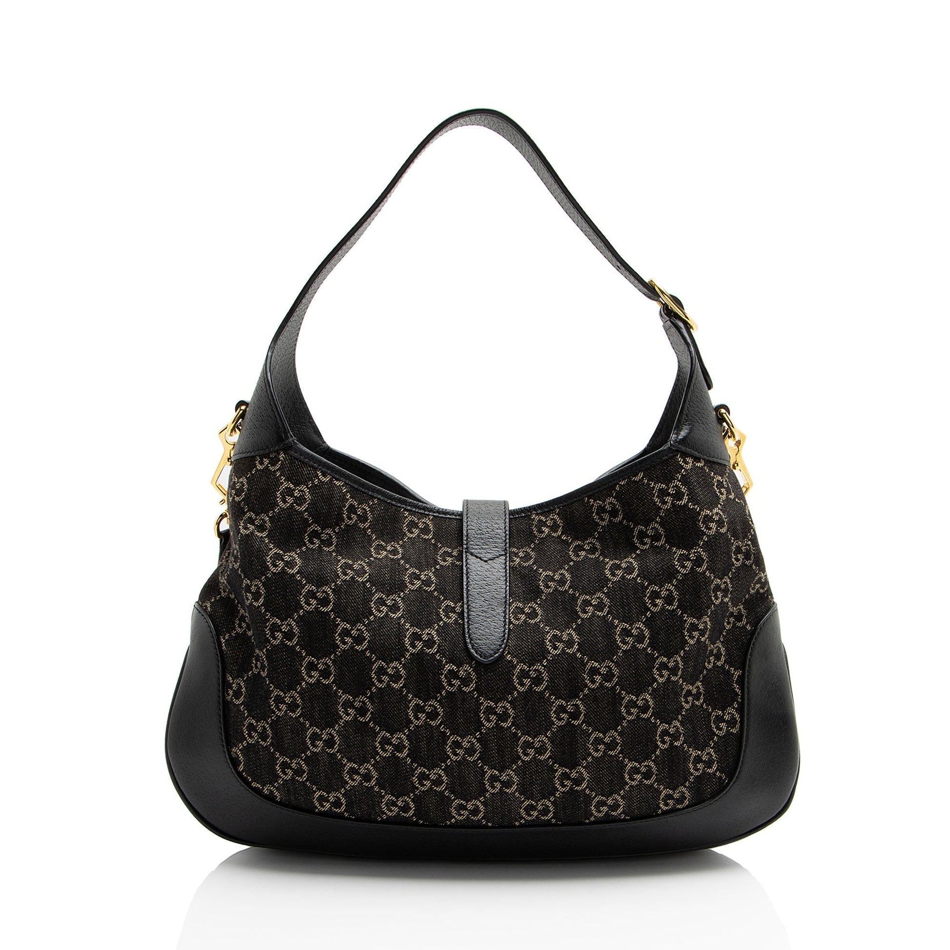 Gucci GG Jackie Denim Medium Shoulder Bag