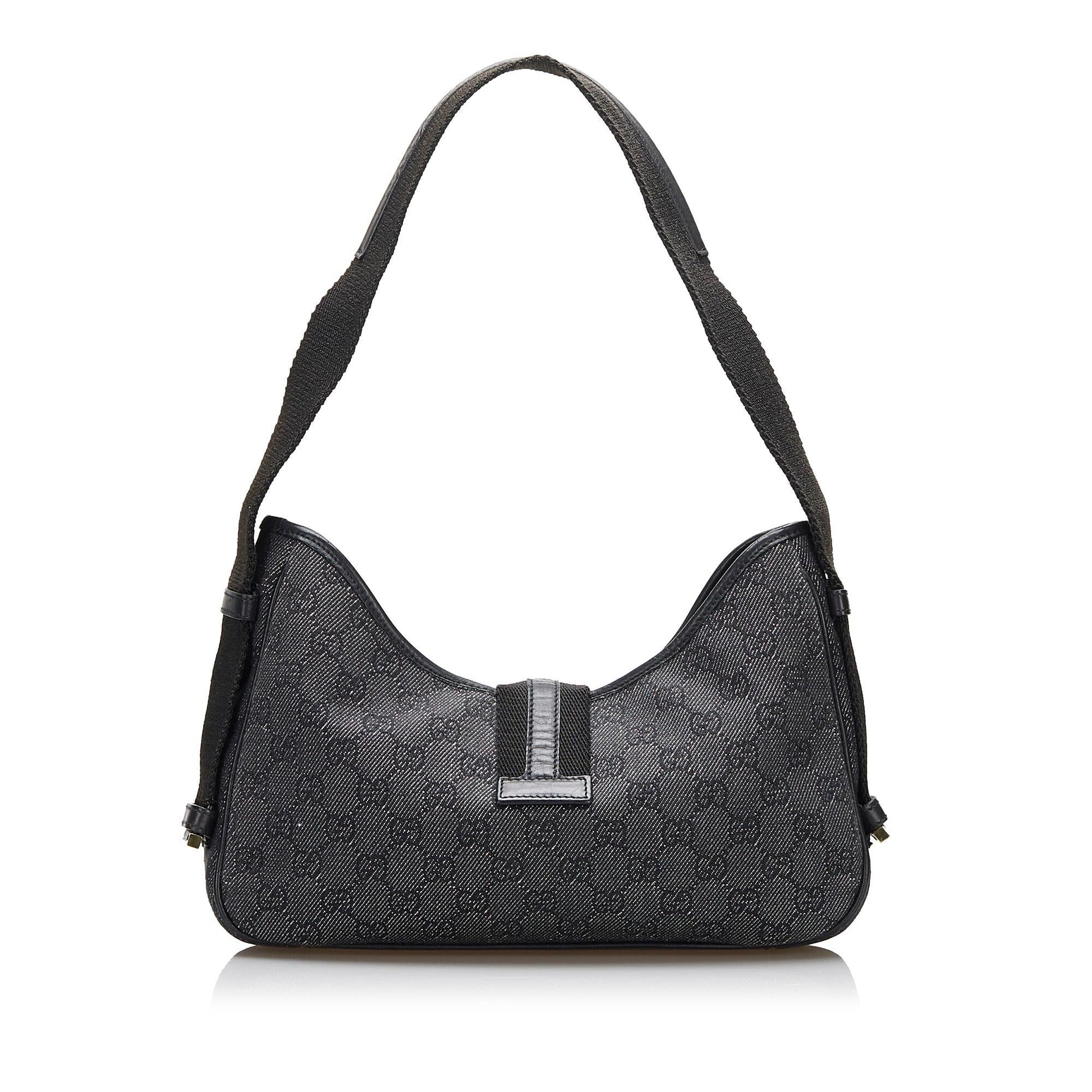 Gucci GG SHG-Ed4iPf Denim Grey Shoulder Bag