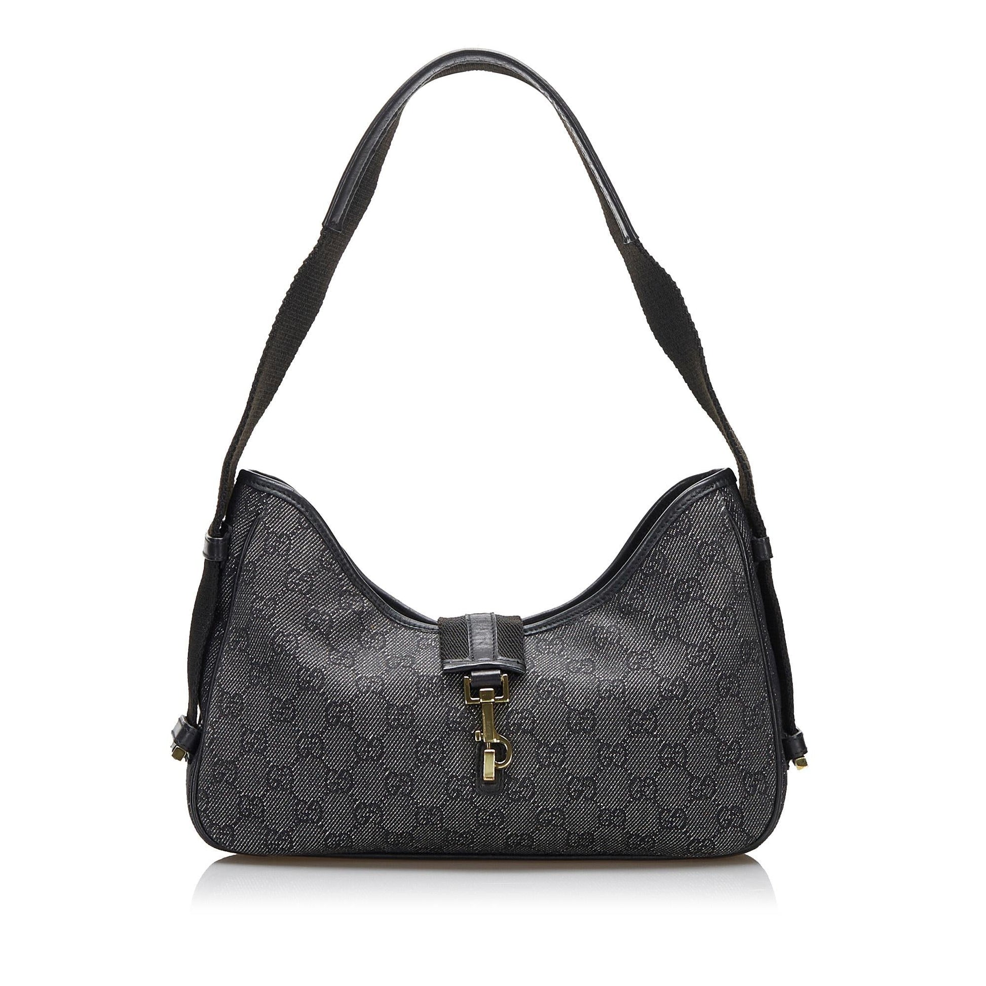Gucci GG SHG-Ed4iPf Denim Grey Shoulder Bag