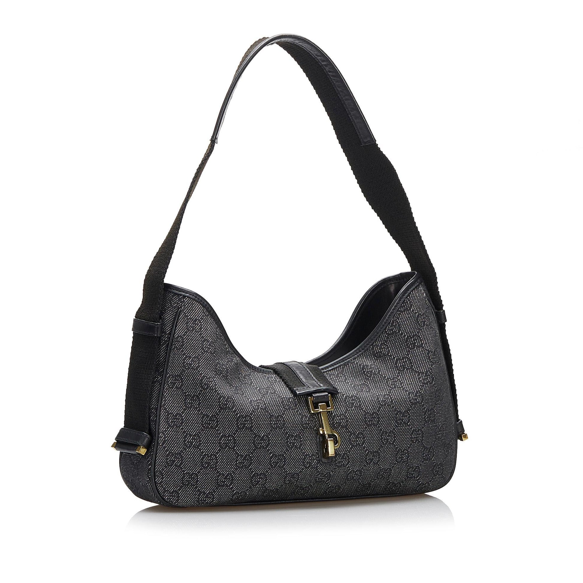 Gucci GG SHG-Ed4iPf Denim Grey Shoulder Bag