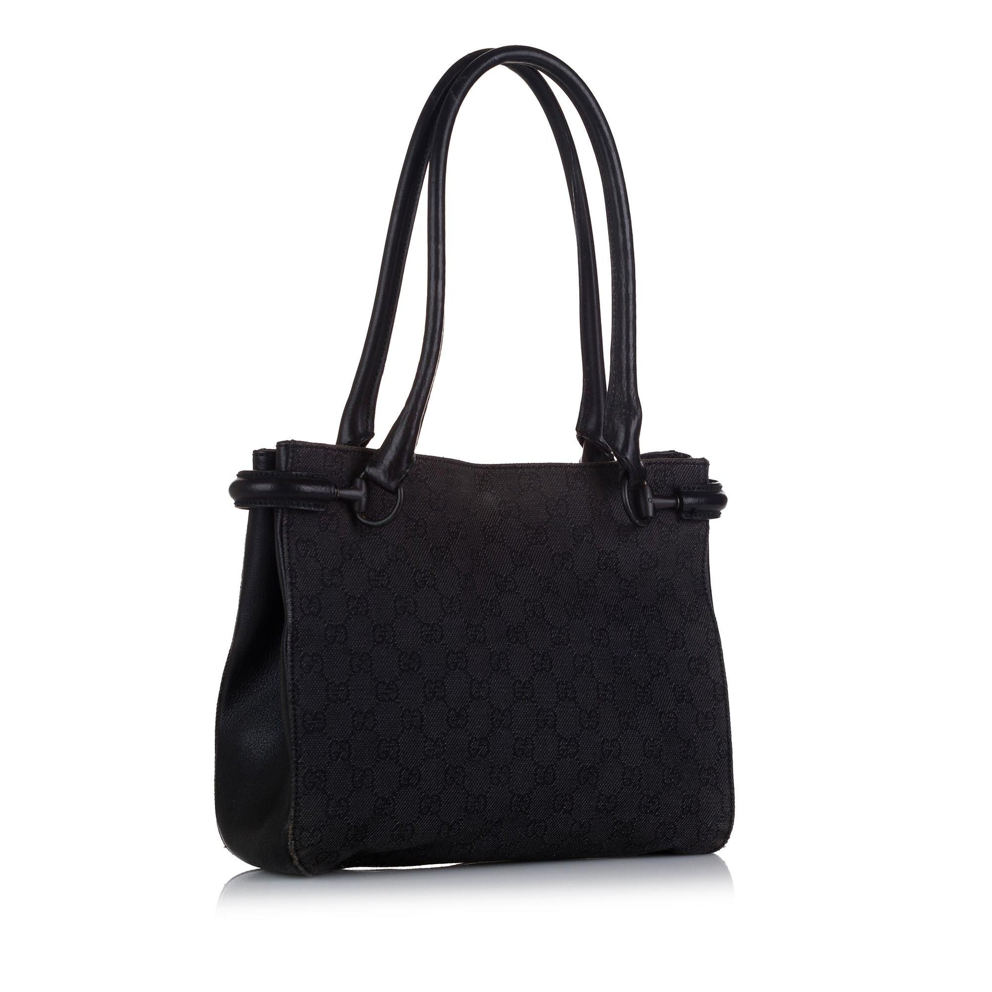 Gucci GG Denim Black Shoulder Bag