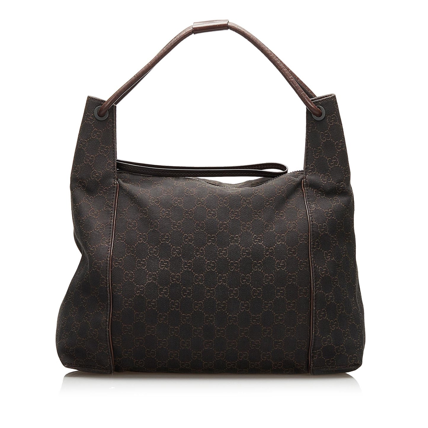 Gucci GG SHG Denim Brown Tote Bag