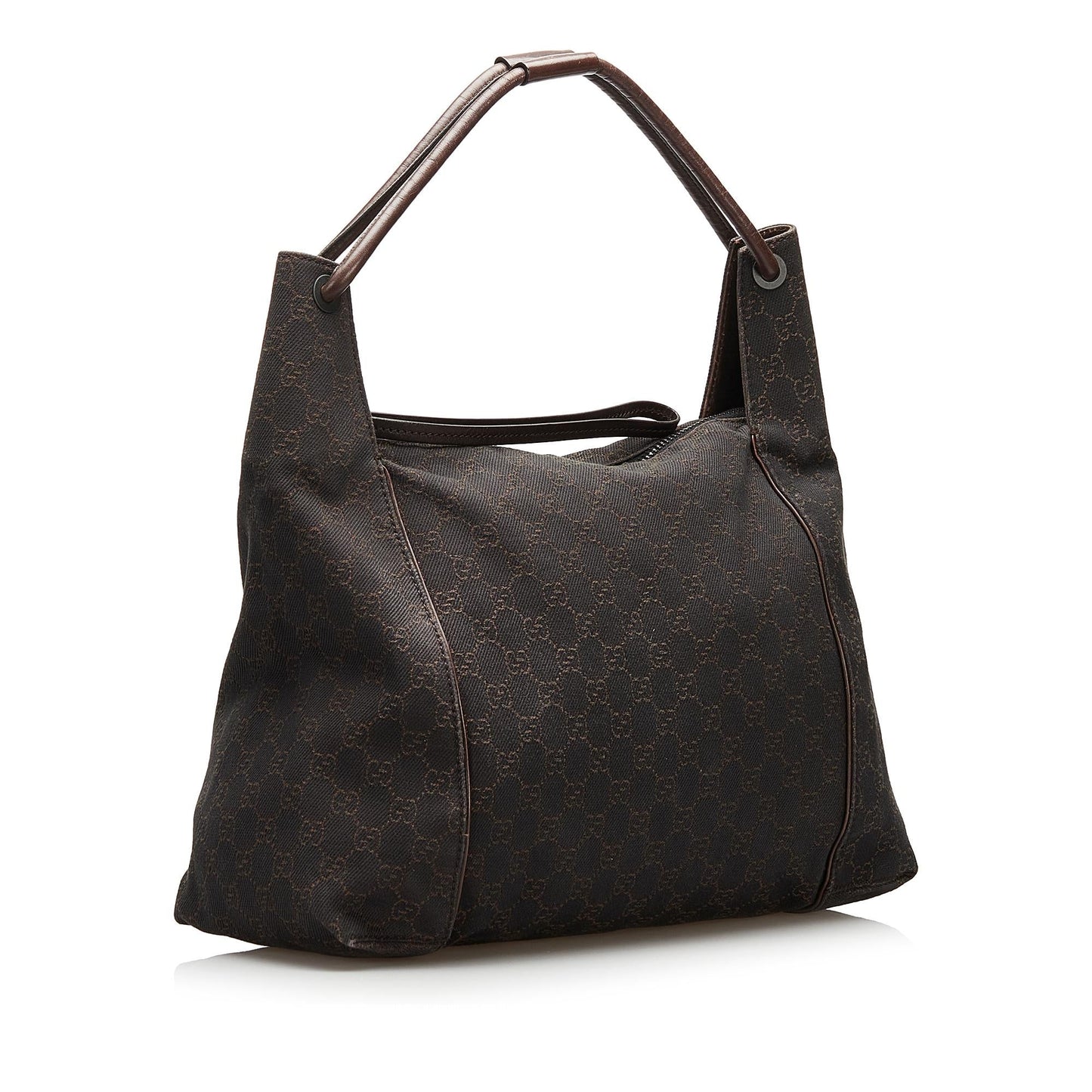 Gucci GG SHG Denim Brown Tote Bag