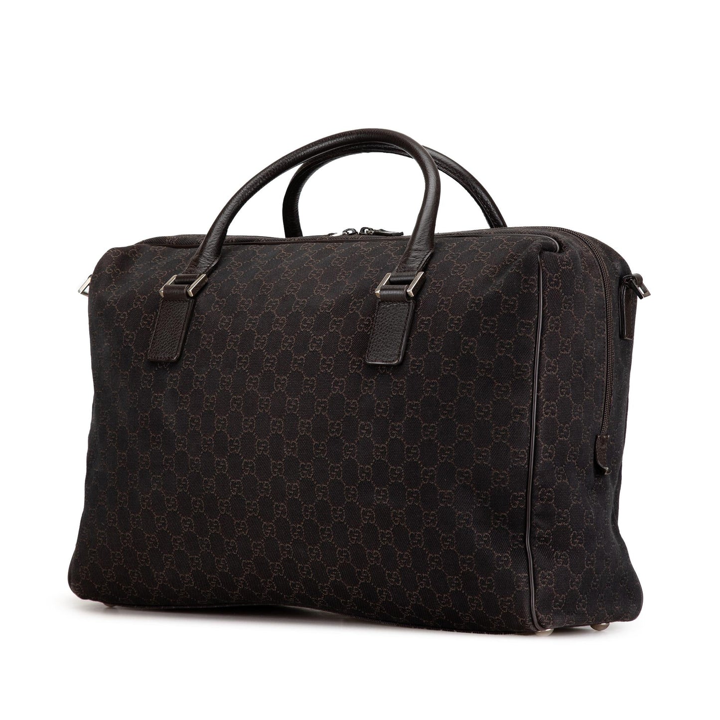 Gucci GG SHG-DNQbci Denim Brown Tote Bag