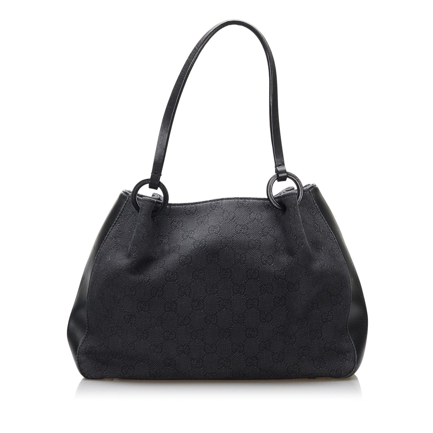 Gucci GG SHG-xIobel Denim Black Satchel Bag