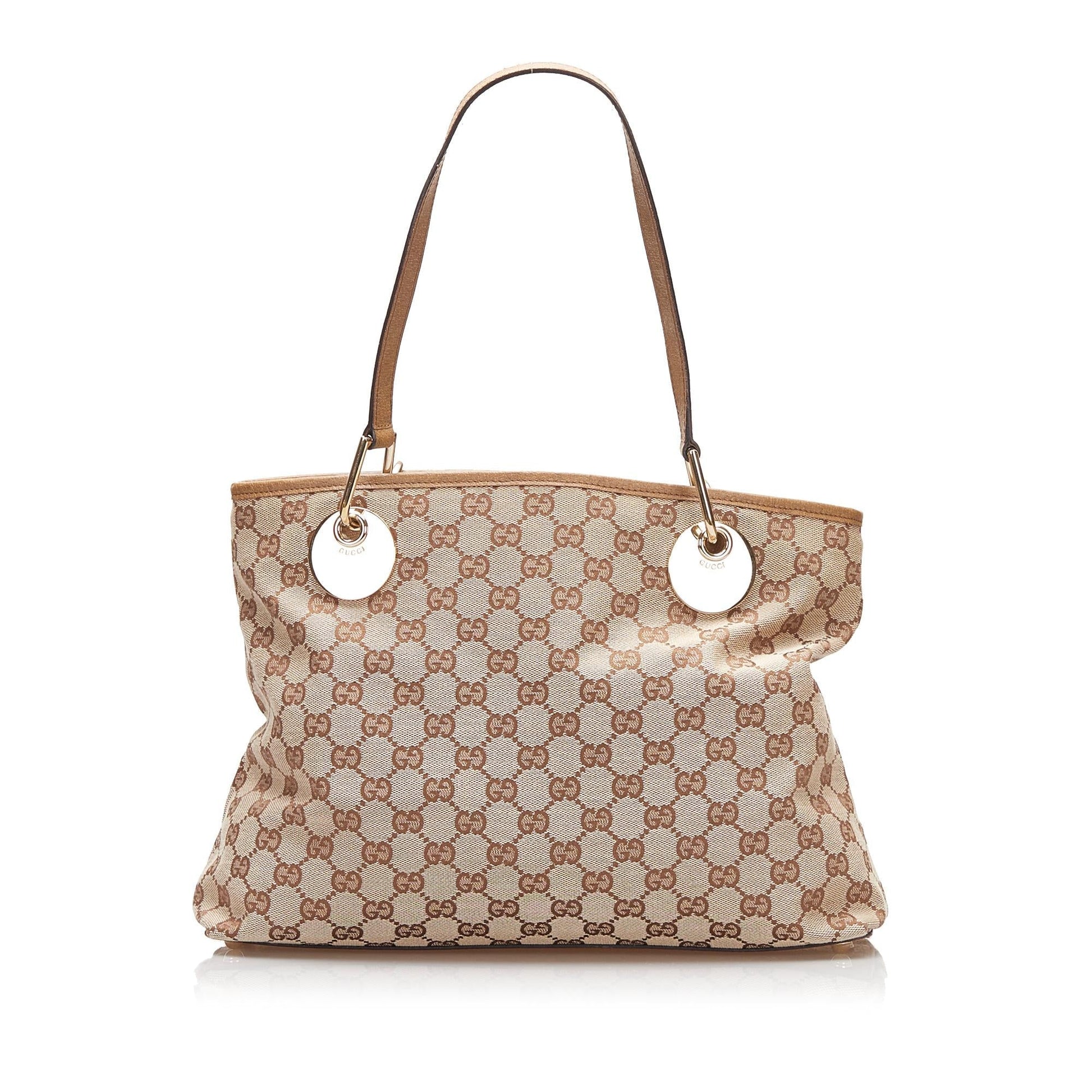 Gucci GG Eclipse SHG-hlxc2U Canvas Brown Tote Bag