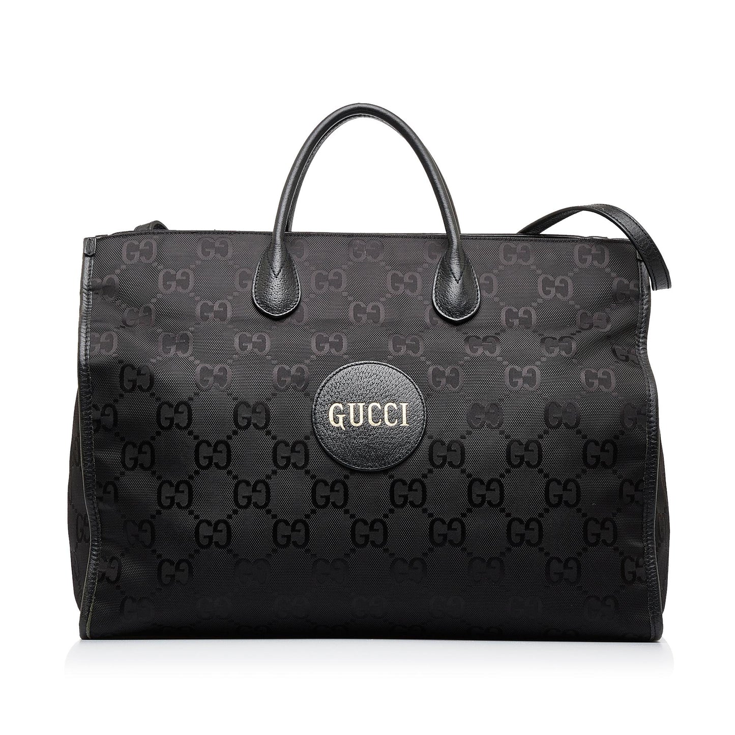 Gucci GG Econyl Off Grid Convertible Nylon Black Tote Bag