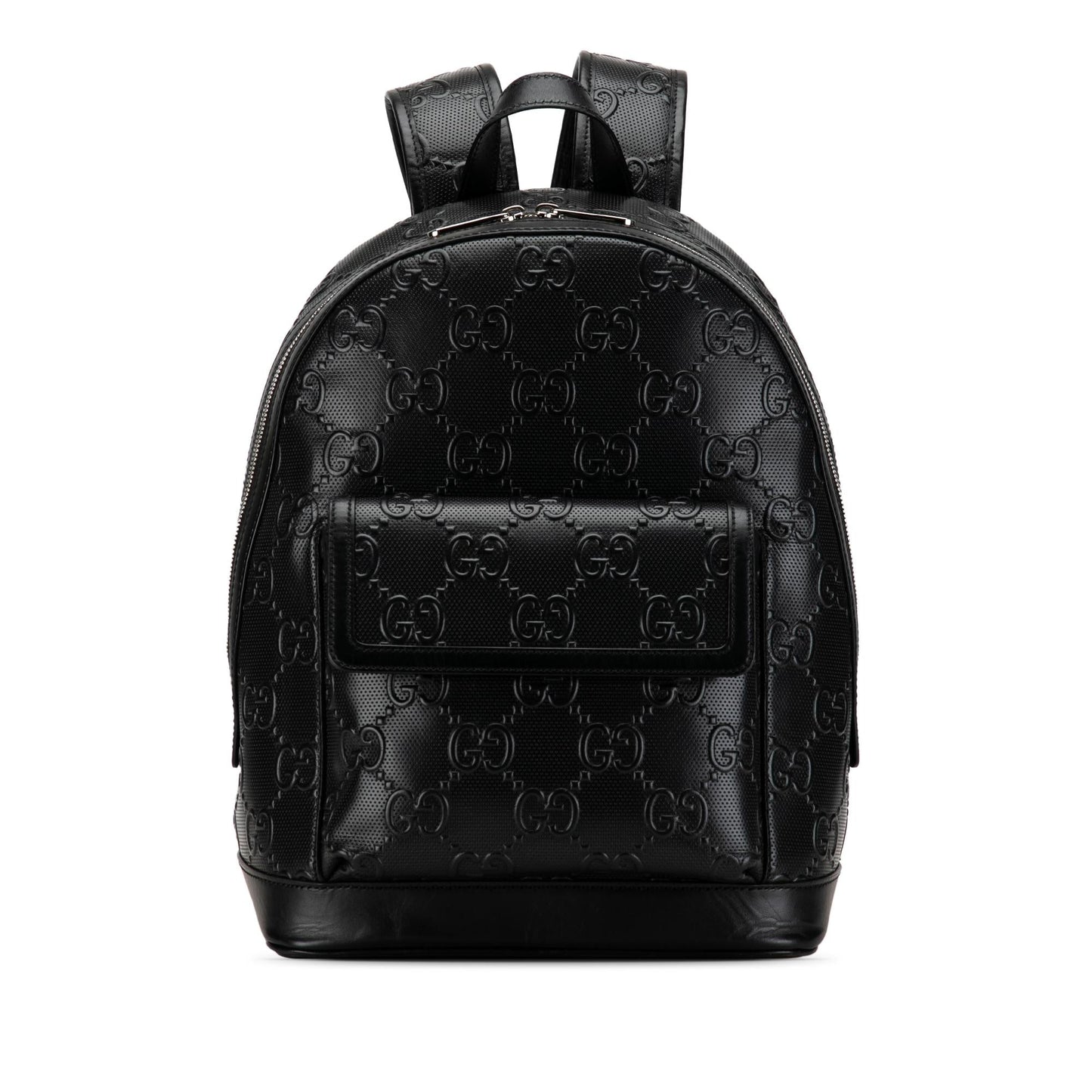 Gucci GG Embossed Backpack SHG-Wcn0Gj Calf Black