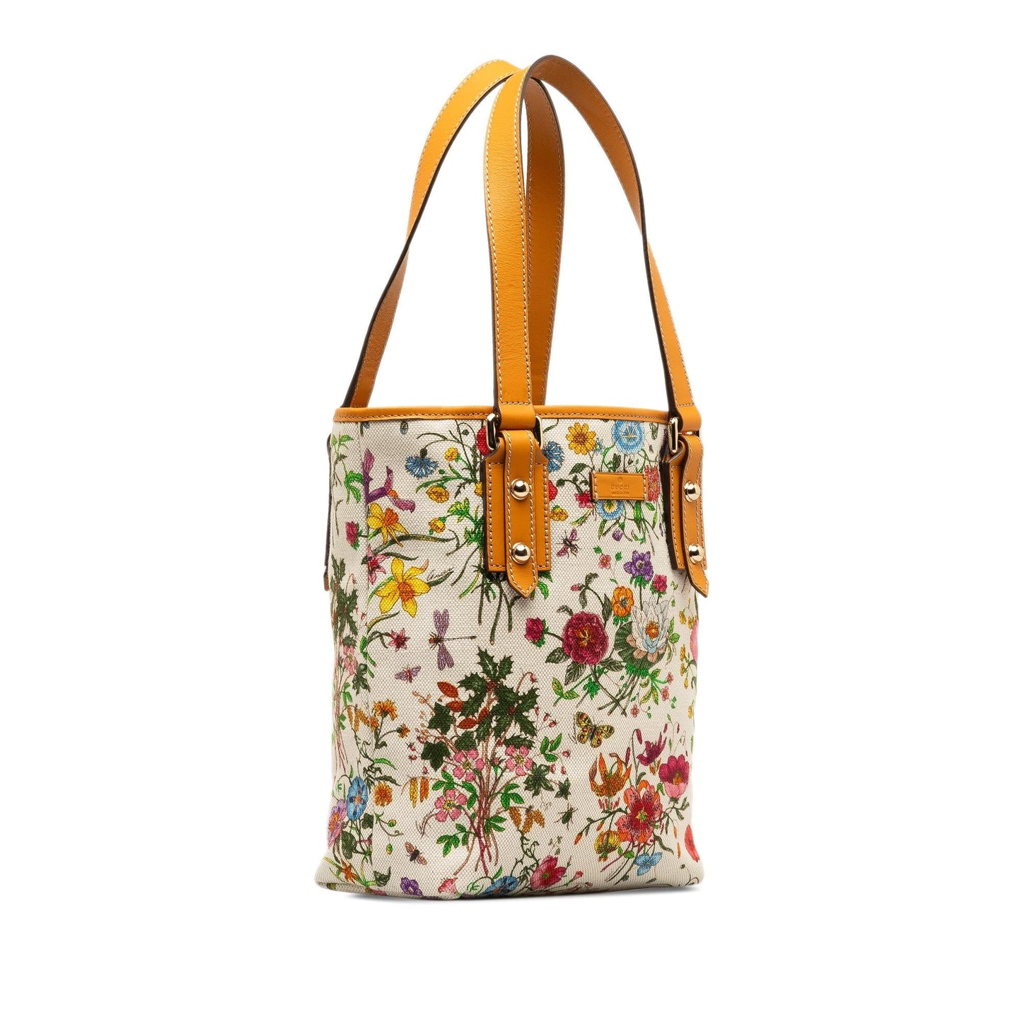 Gucci GG Flora SHG-AnlQ8h Canvas White Tote Bag