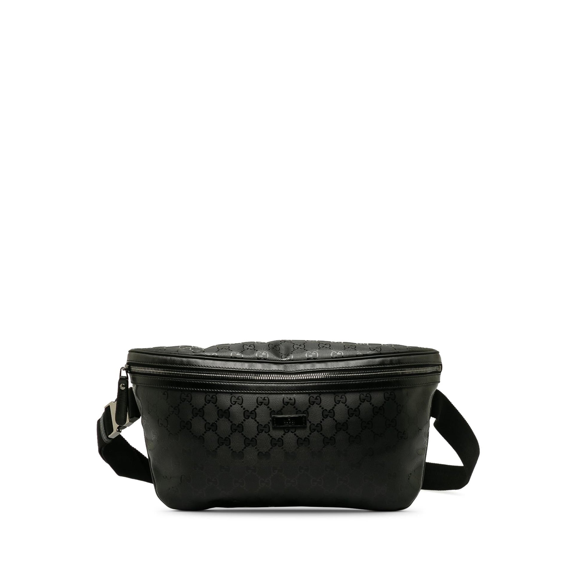 Gucci GG Imprime Belt SHG-QqKGH8 Canvas Black Accessory