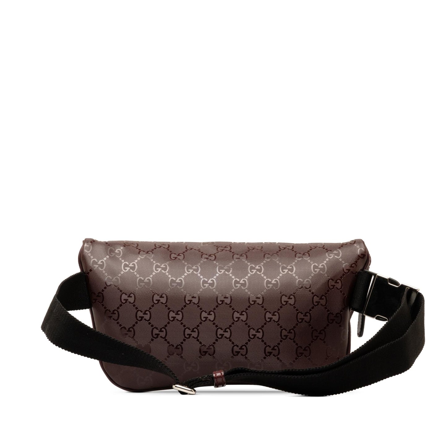 Gucci GG Imprime Belt Canvas Calf Red Accessory Bag 1