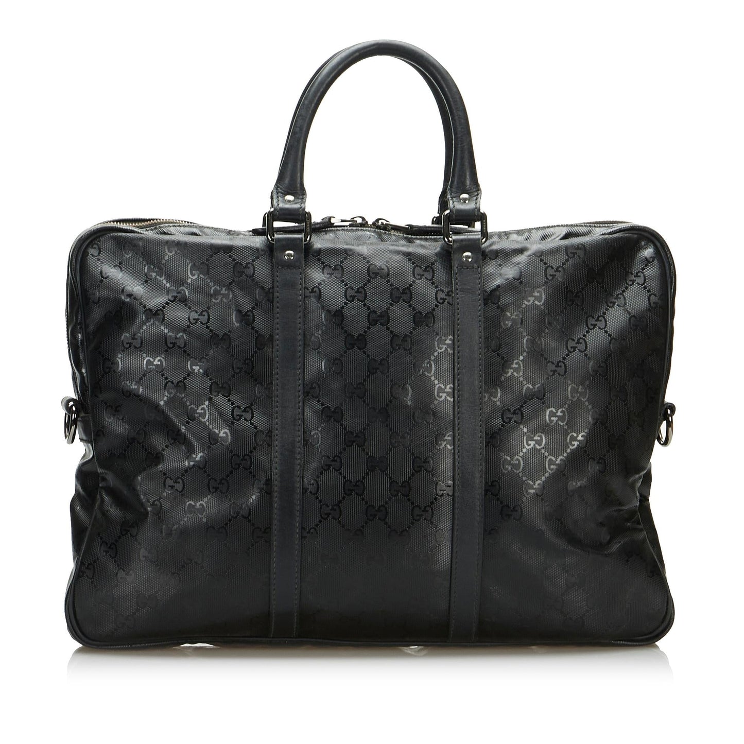 Gucci GG Imprime Business SHG-O0zwuJ Calf Black Tote Bag