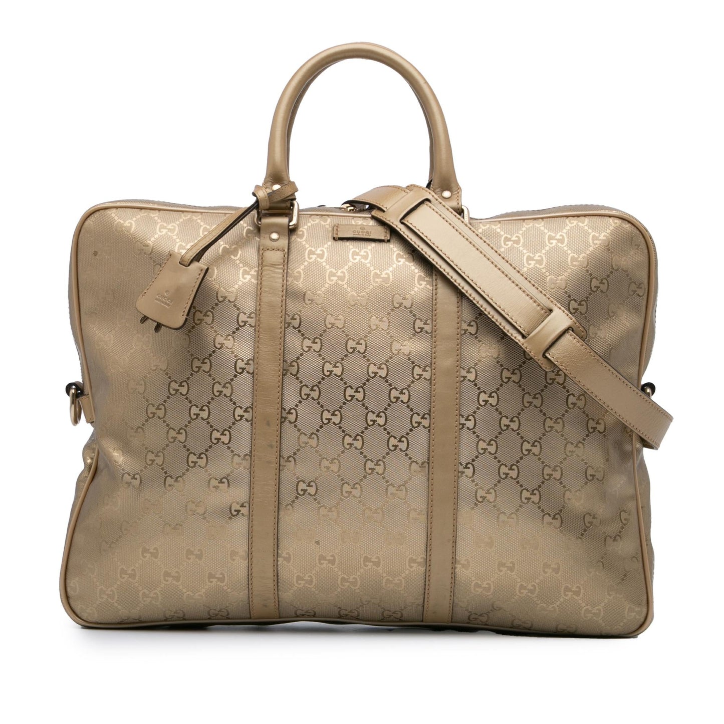 Gucci GG Imprime Business Canvas Gold Tote Bag Bag 2