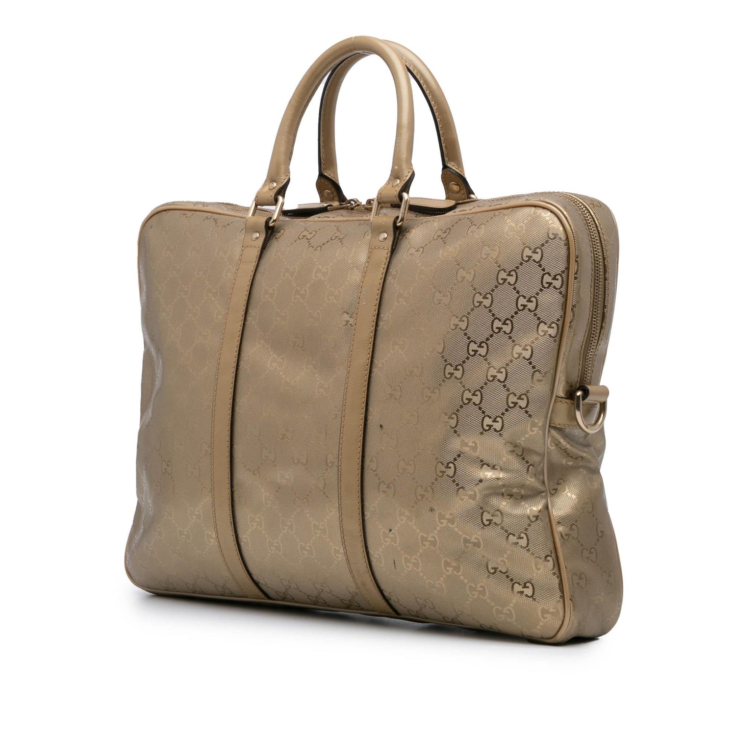 Gucci GG Imprime Business Canvas Gold Tote Bag Bag 2