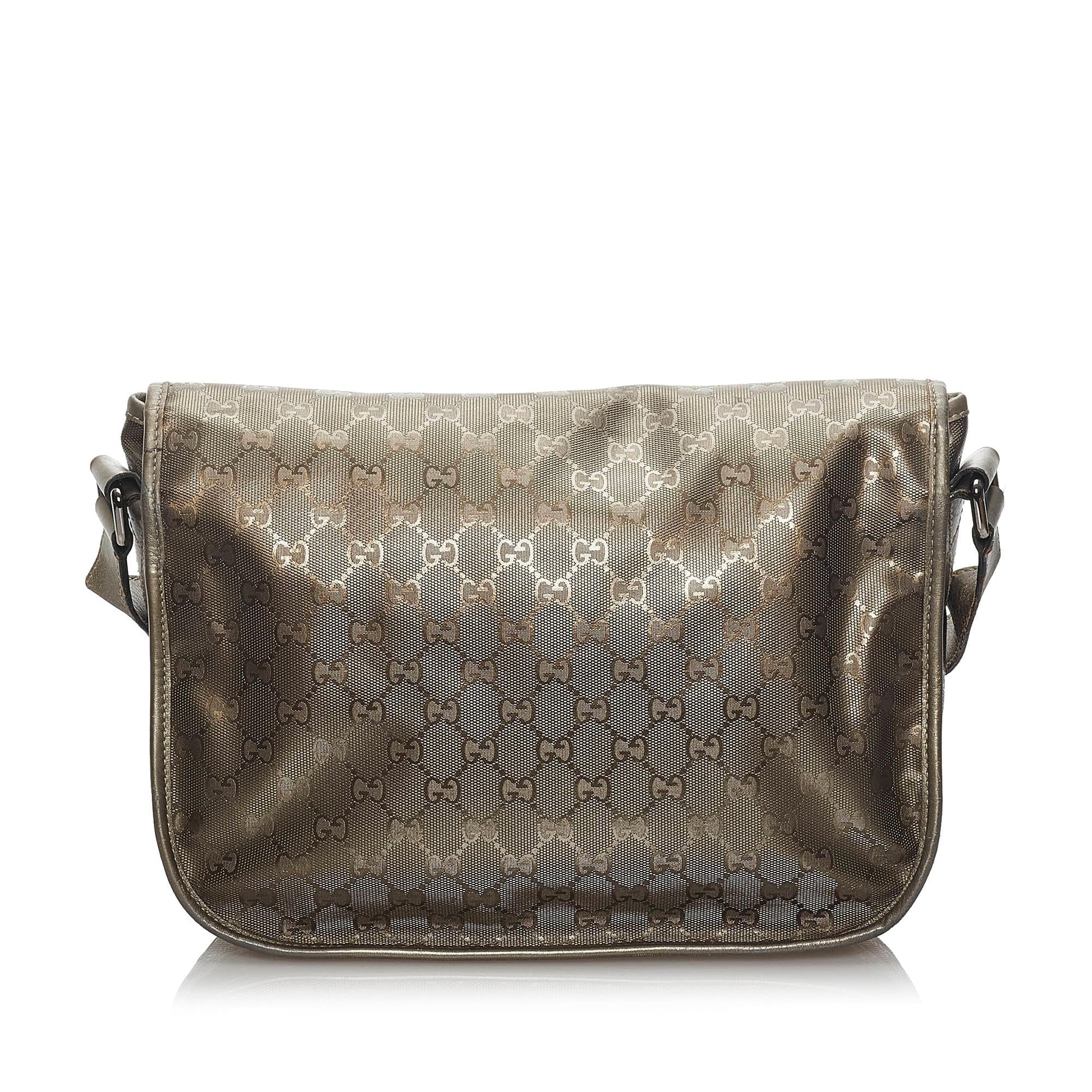 Gucci GG Imprime SHG Calf Brown Crossbody Bag
