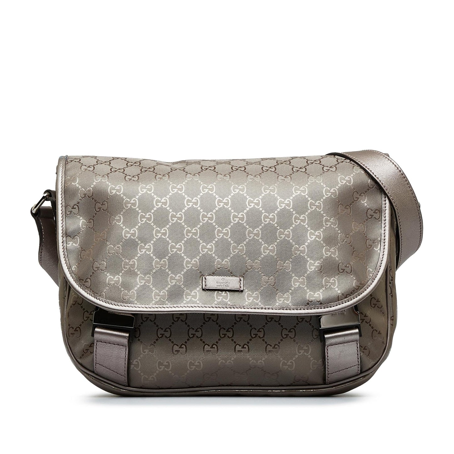 Gucci GG Imprime SHG-kpS1dt Silver Crossbody Bag