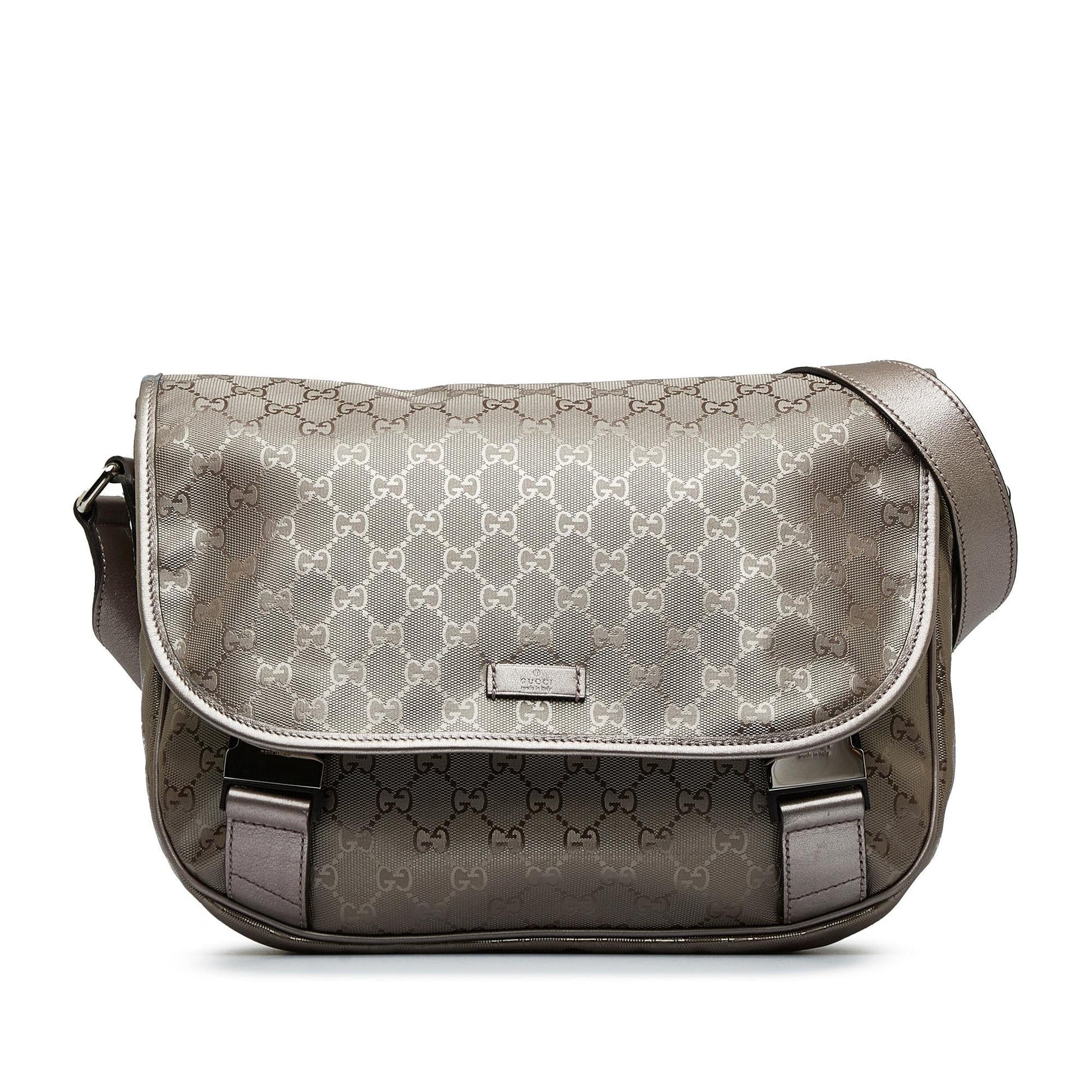 Gucci GG Imprime SHG-kpS1dt Silver Crossbody Bag