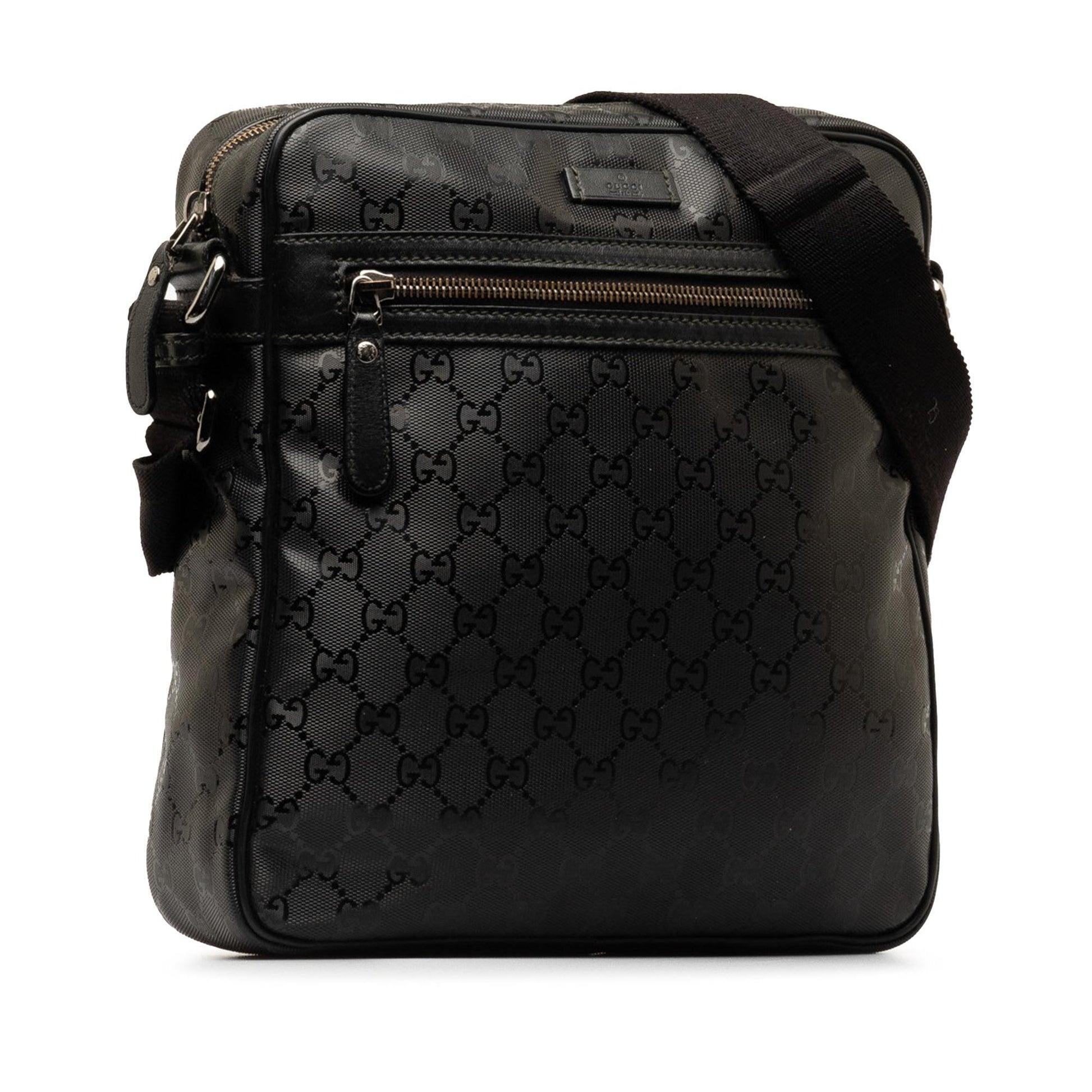 Gucci GG Imprime SHG-txunh3 Canvas Black Crossbody Bag