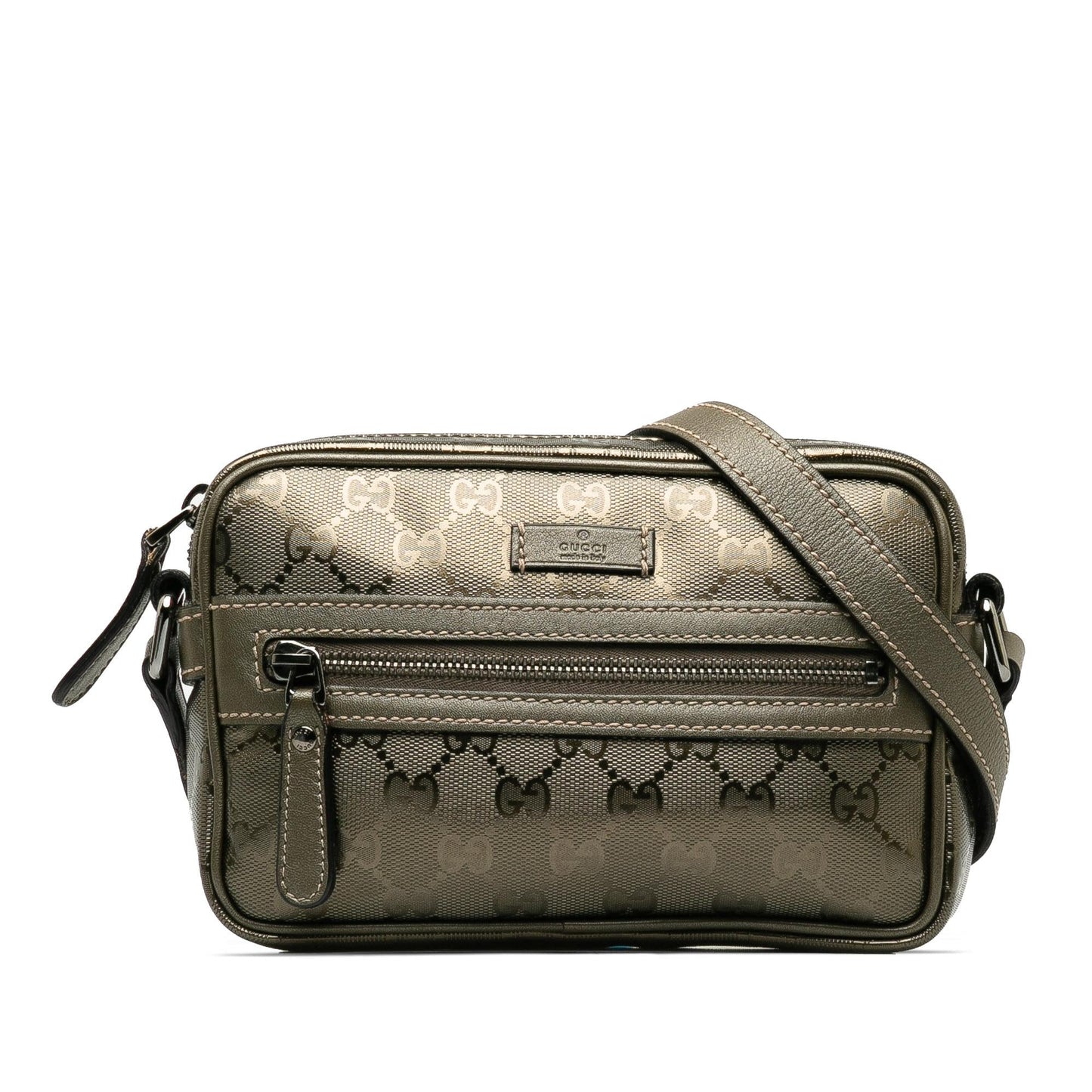 Gucci GG Imprime SHG-NxcYJ3 Canvas Green Crossbody Bag