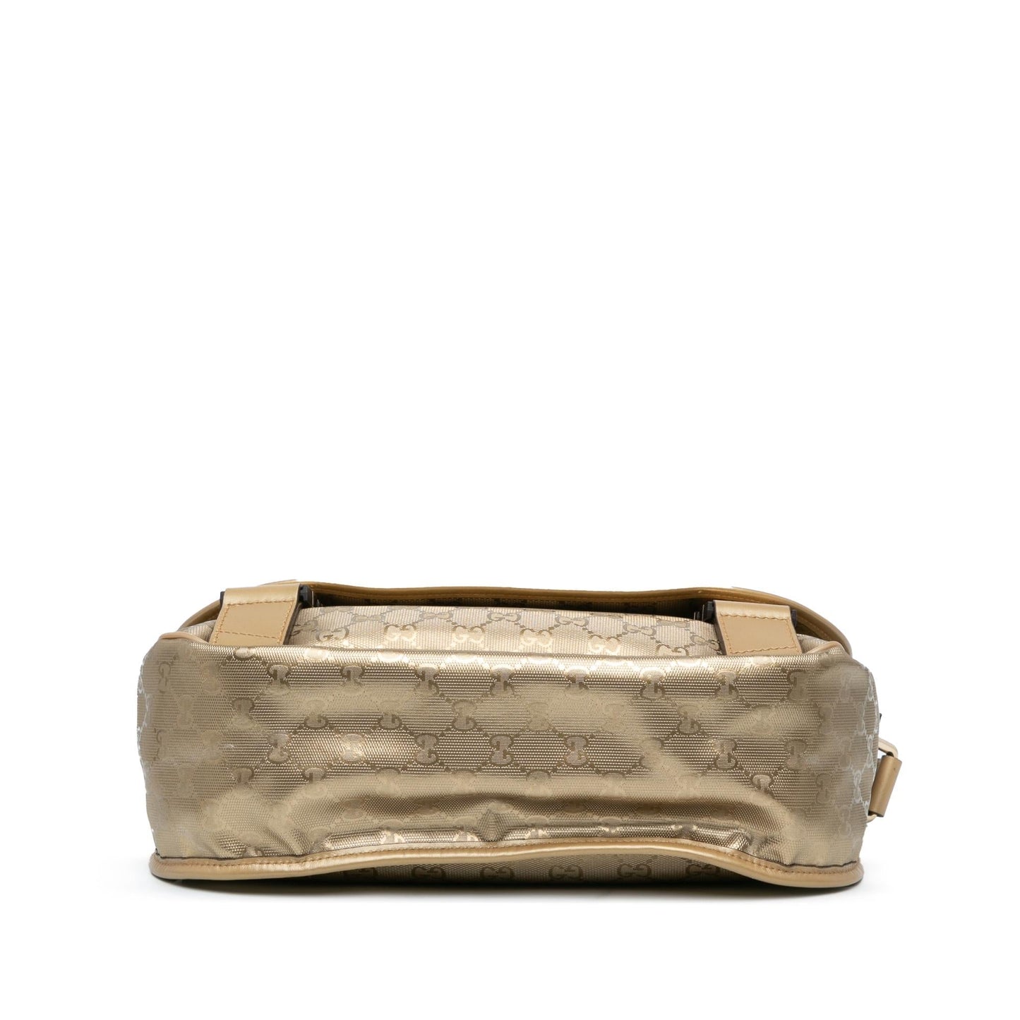 Gucci GG Imprime SHG-4xRtAz Canvas Calf Gold Crossbody Bag