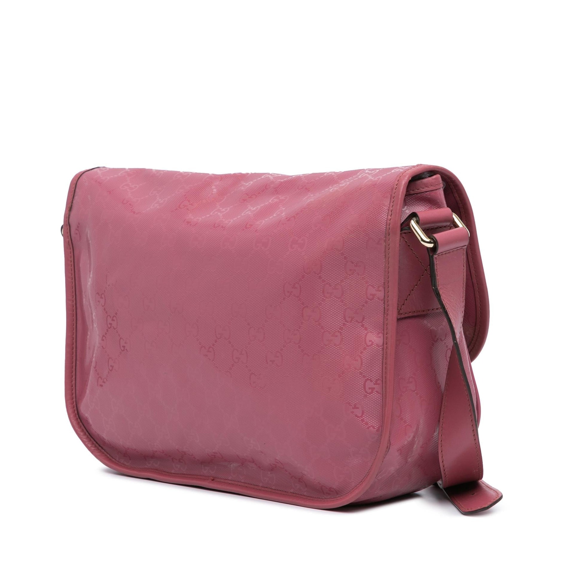 Gucci GG Imprime Canvas Pink Crossbody Bag Crossbody 1