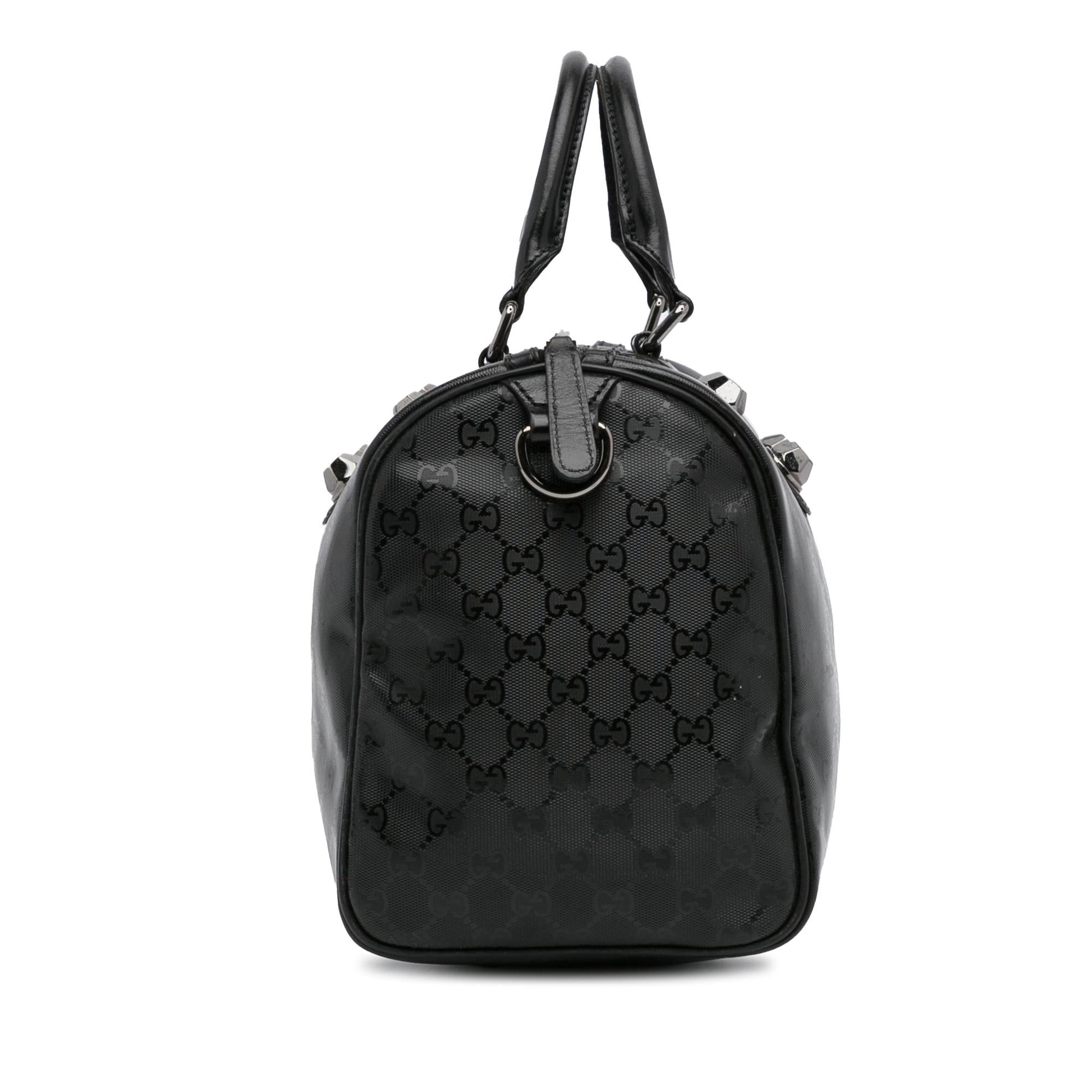 Gucci GG Imprime Joy Boston SHG-mY6Acz Black Satchel Bag