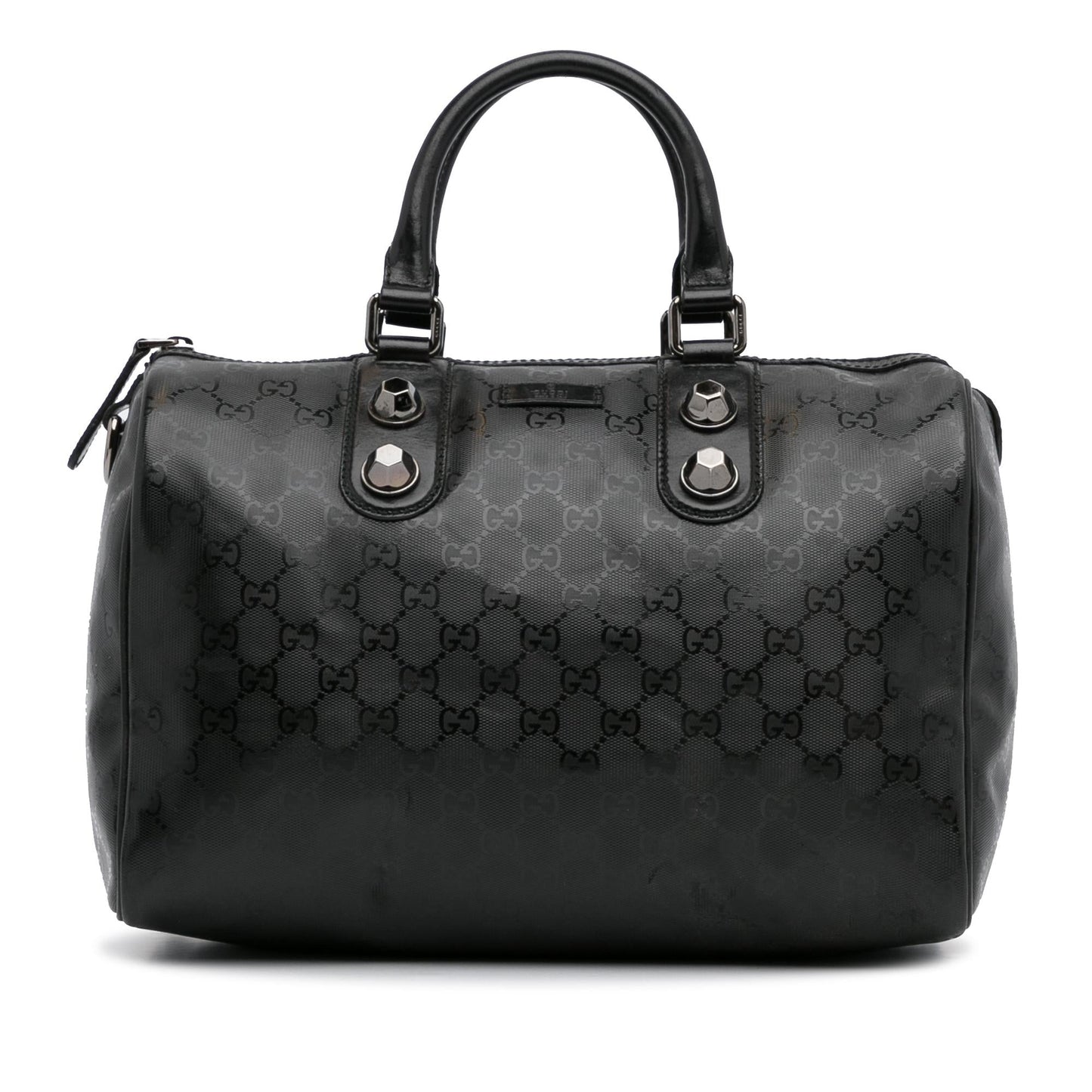 Gucci GG Imprime Joy Boston SHG-mY6Acz Black Satchel Bag