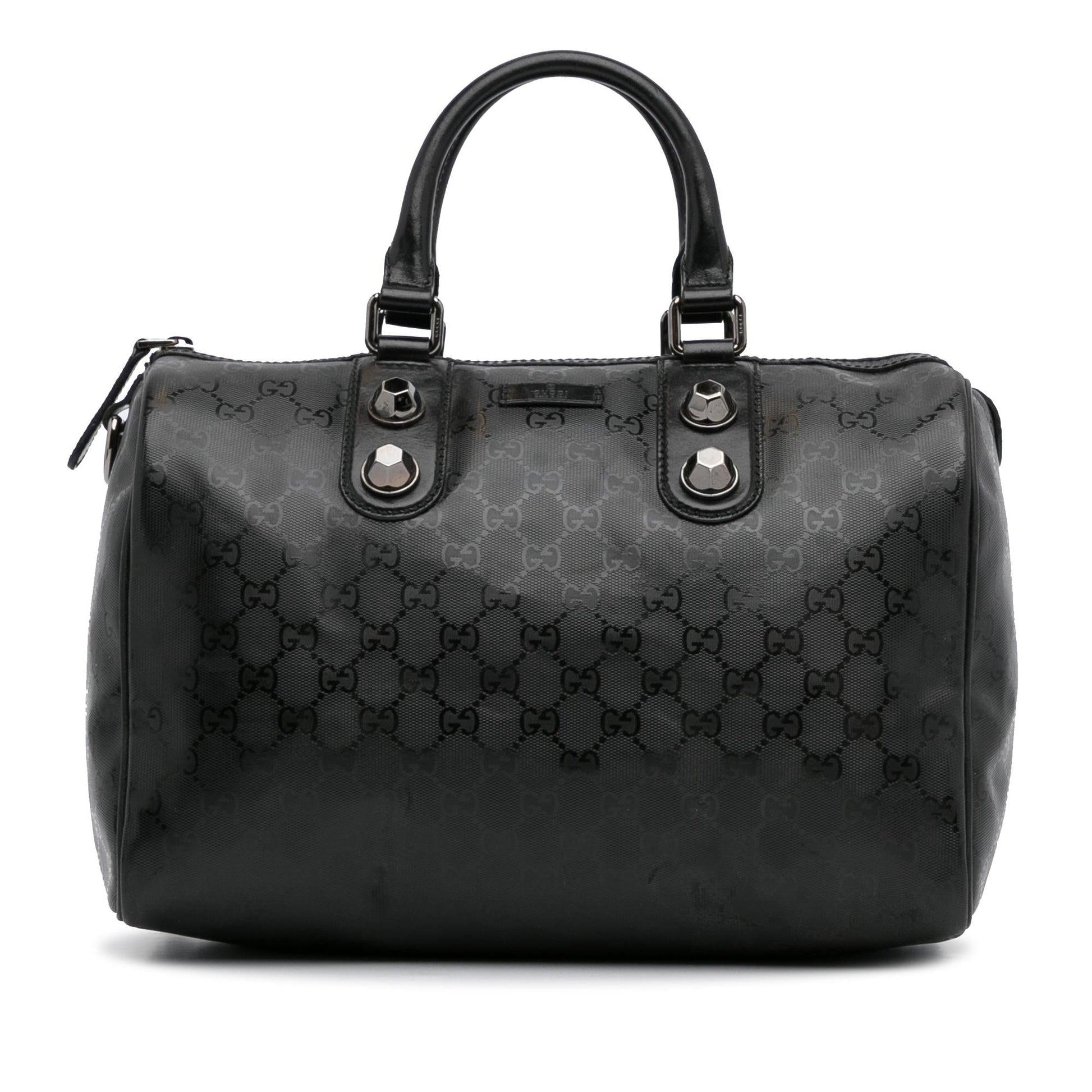 Gucci GG Imprime Joy Boston SHG-mY6Acz Black Satchel Bag