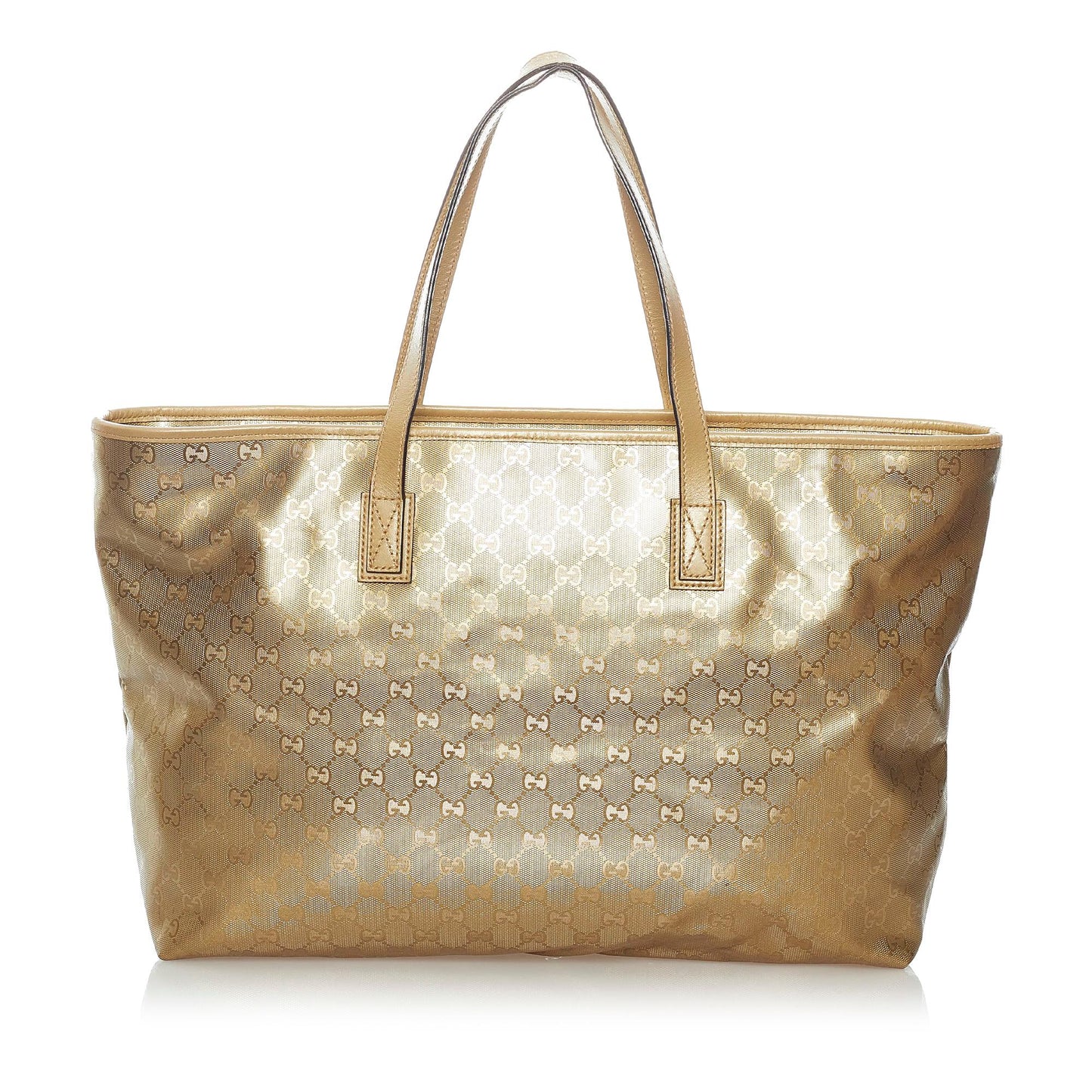 Gucci GG Imprime SHG Gold Tote Bag
