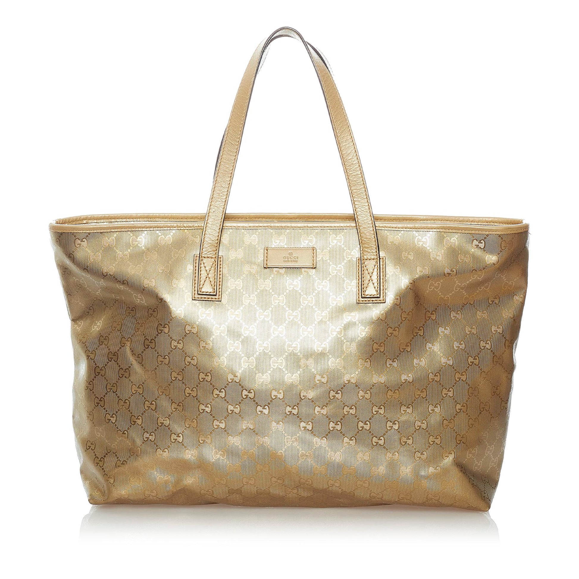 Gucci GG Imprime SHG Gold Tote Bag