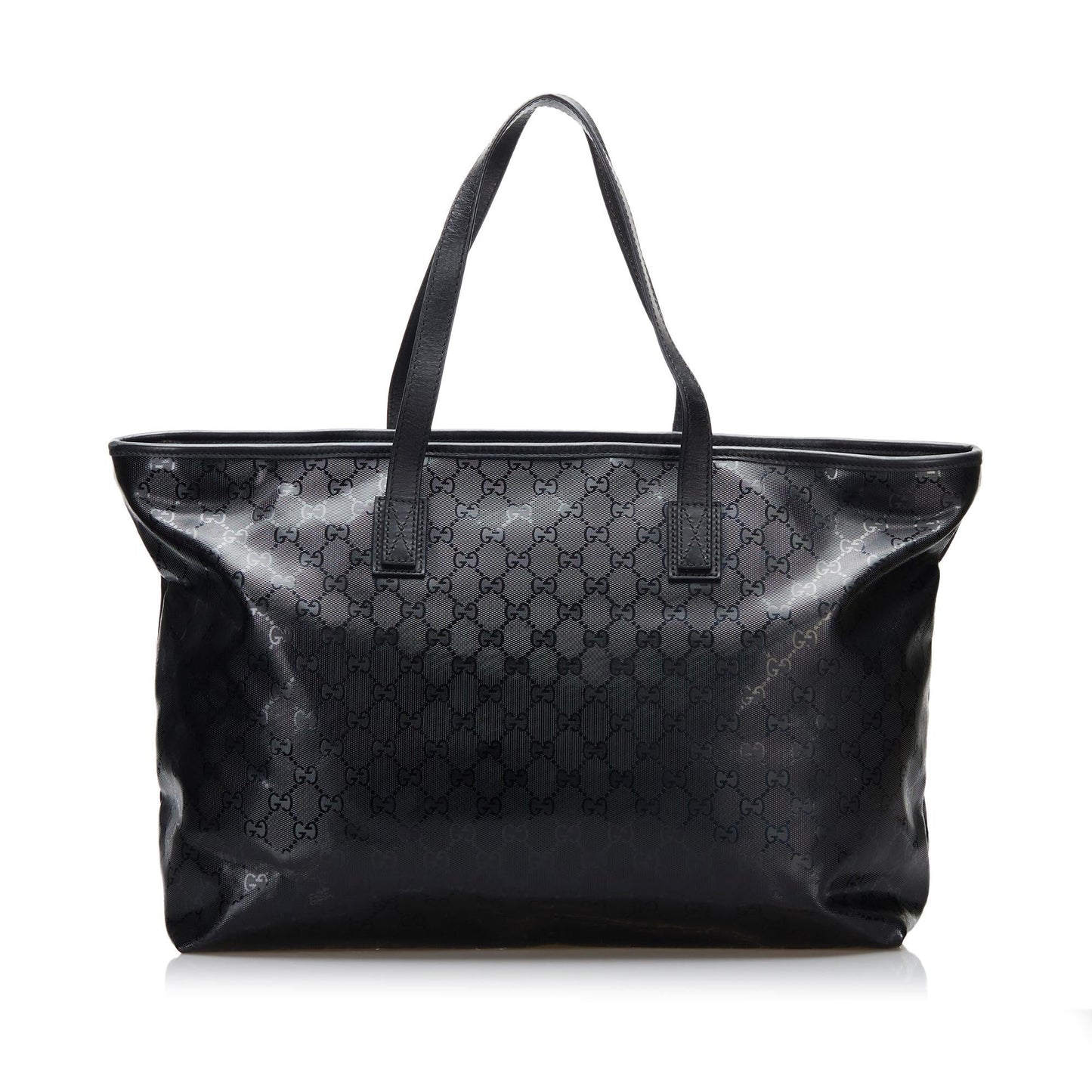 Gucci GG Imprime SHG-C5YBbT Canvas Calf Black Tote Bag