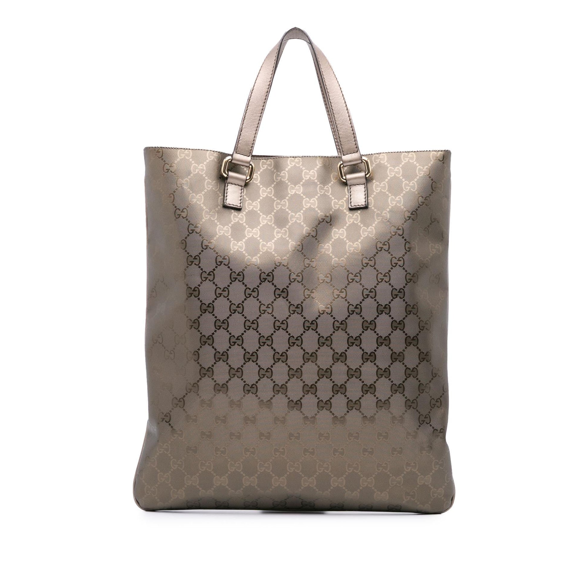 Gucci GG Imprime Canvas Brown Tote Bag