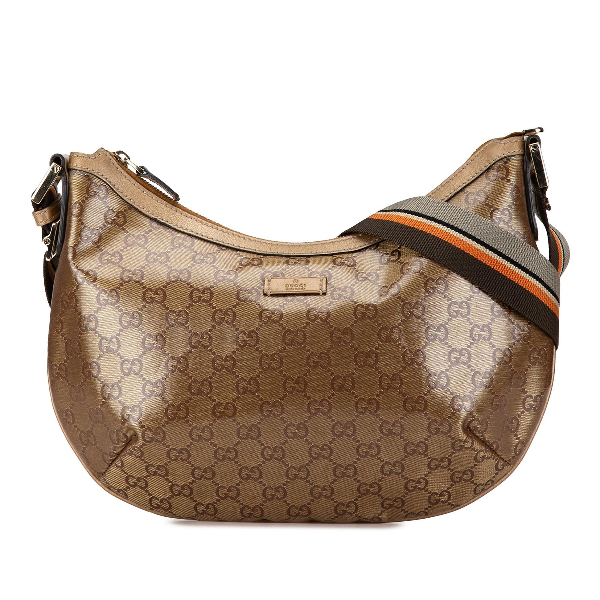 Gucci GG Imprime Web SHG-NL6qTf Canvas Brown Crossbody Bag