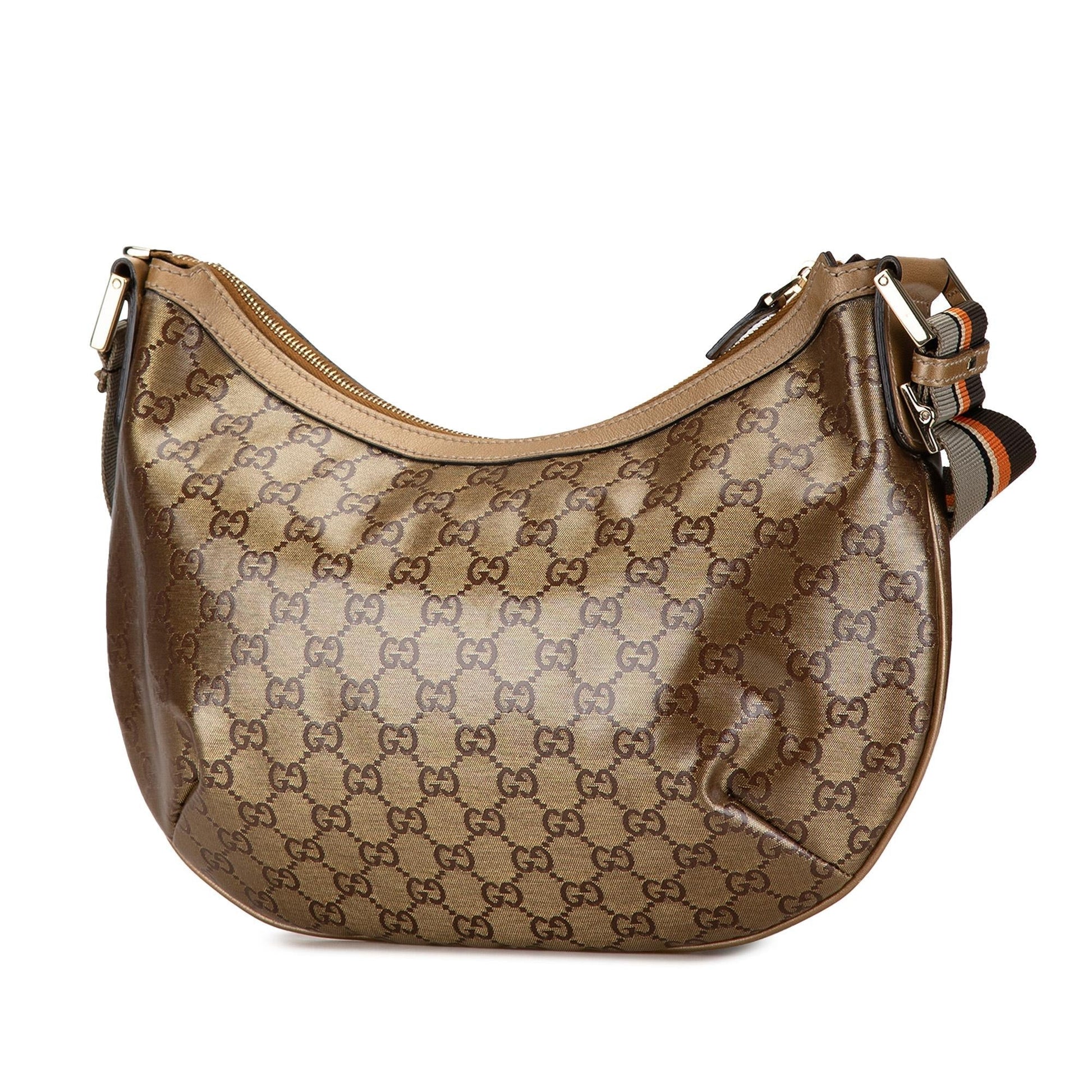 Gucci GG Imprime Web SHG-NL6qTf Canvas Brown Crossbody Bag