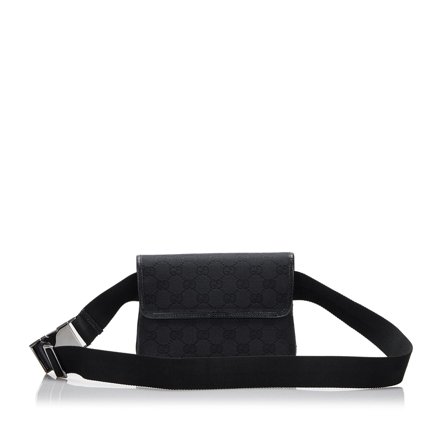 Gucci GG Jackie Belt SHG-cjwllm Canvas Black Accessory