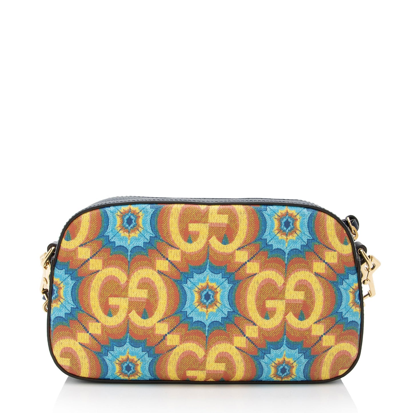 Gucci GG Kaleidoscope 100th Anniversary Messenger Leather Canvas Nylon Brown Shoulder Bag