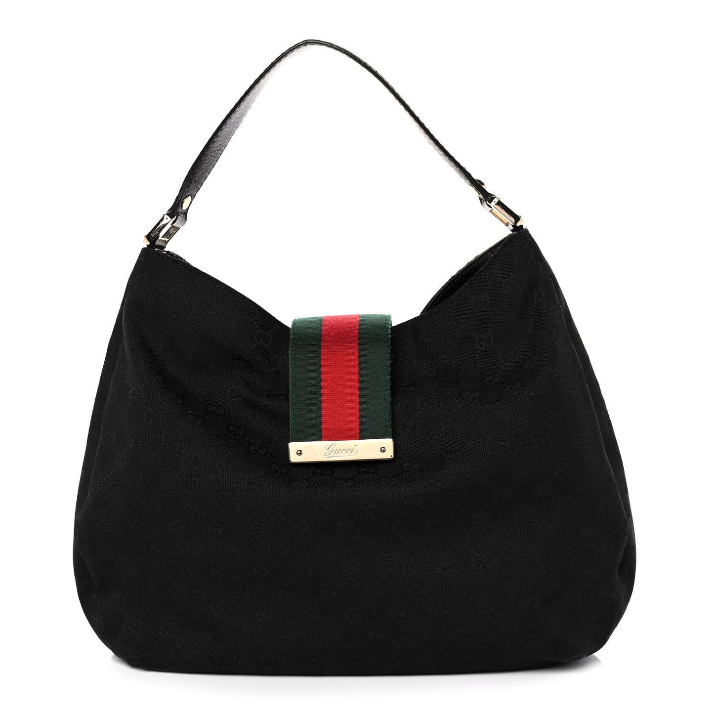 Gucci New Ladies Web Monogram Large Shoulder Bag