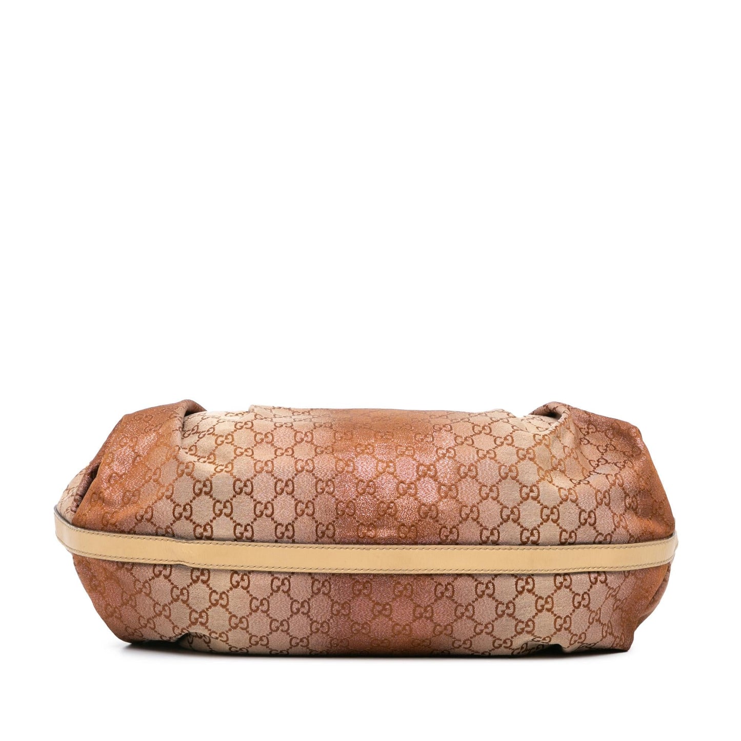 Gucci GG Lurex Scarlett Canvas Brown Tote Bag