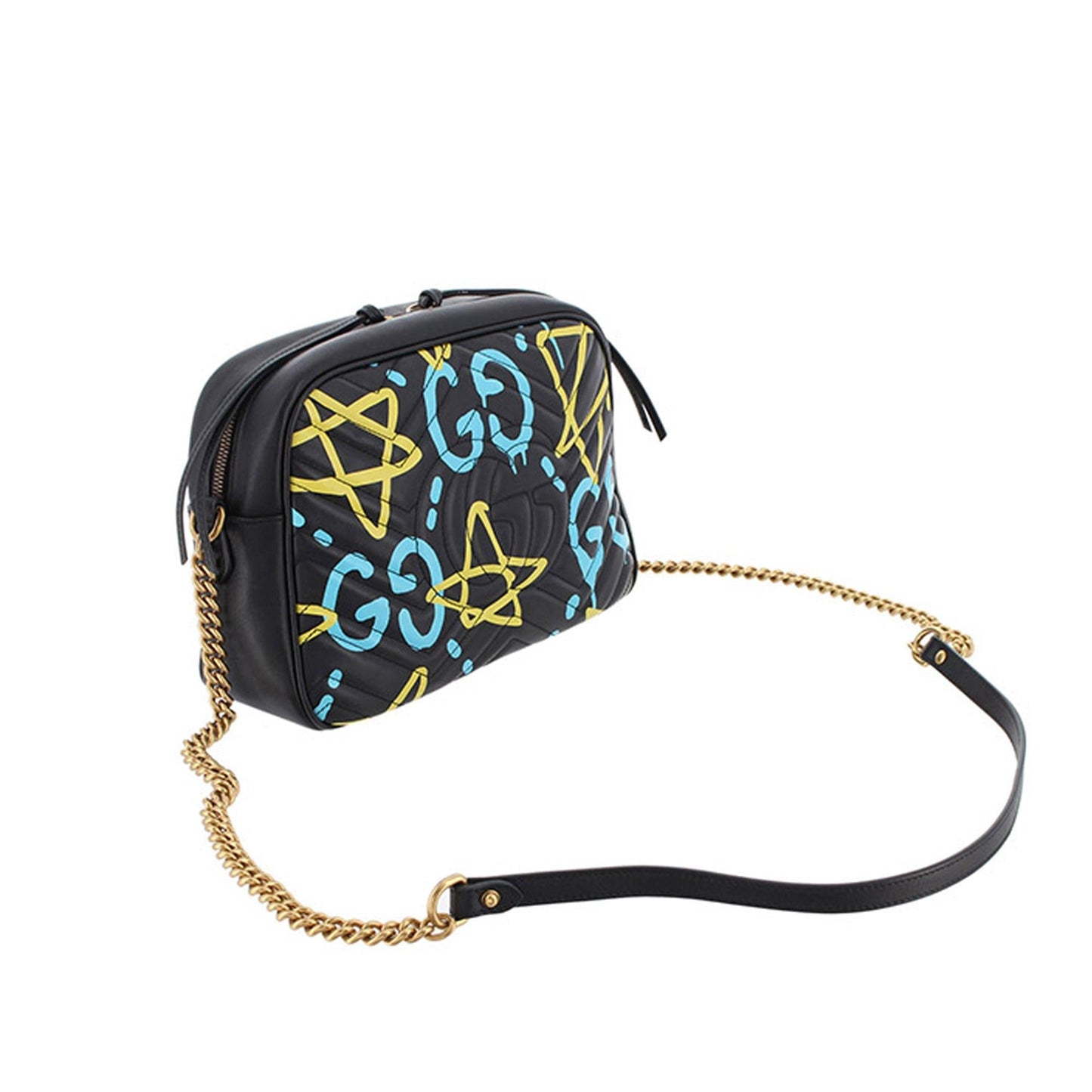 Gucci GG Marmont Ghost SHG-jsbxel Calf Black Crossbody Bag