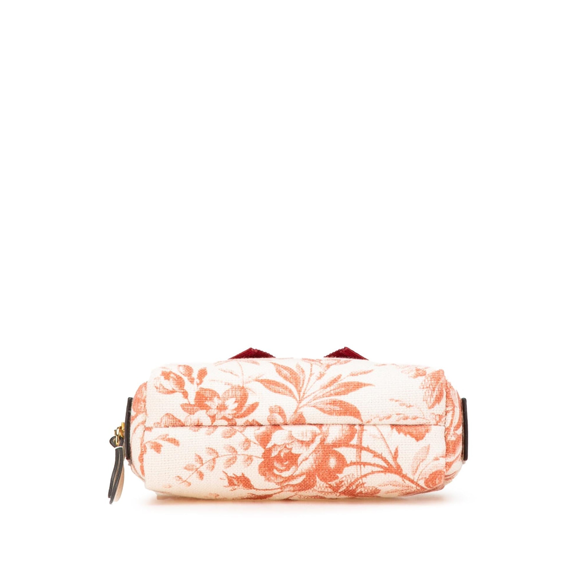 Gucci GG Marmont Herbarium Pouch Canvas Calf Brown Handbag