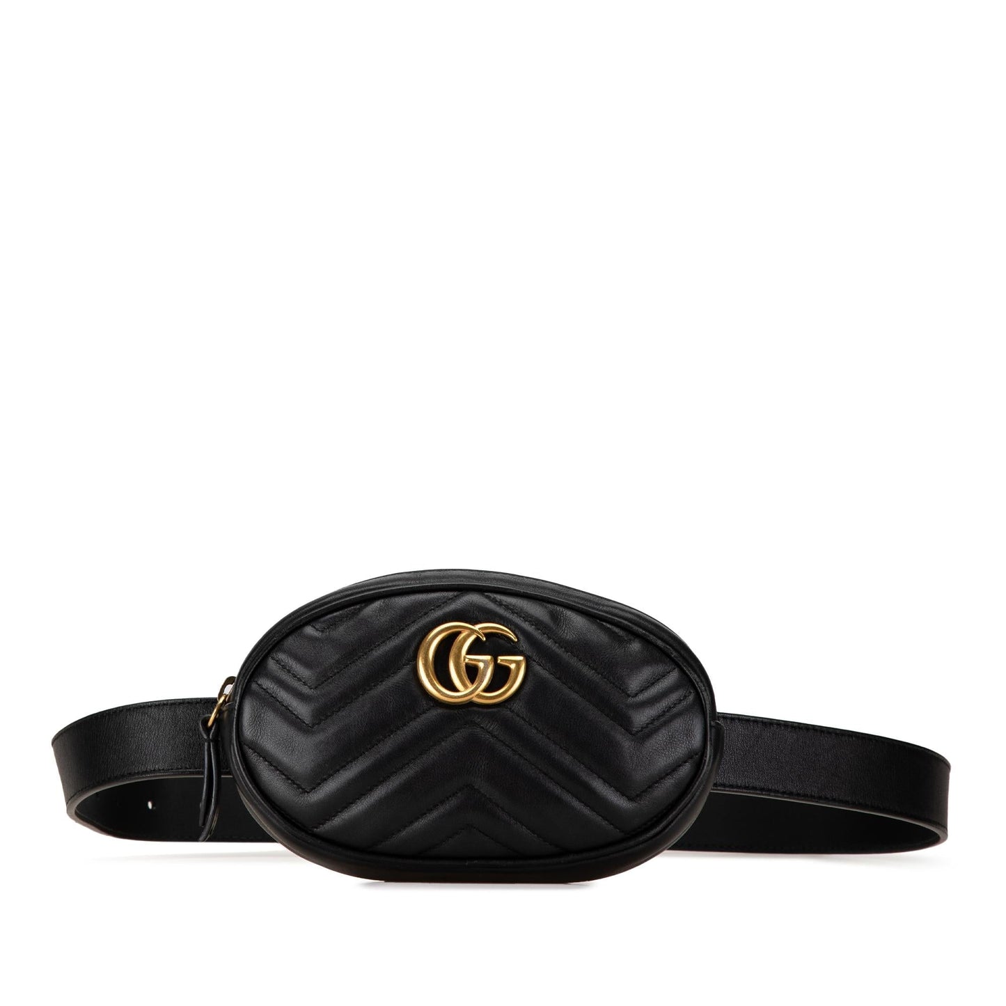 Gucci GG Marmont Belt Matelasse Leather Calf Black Accessory Bag 1