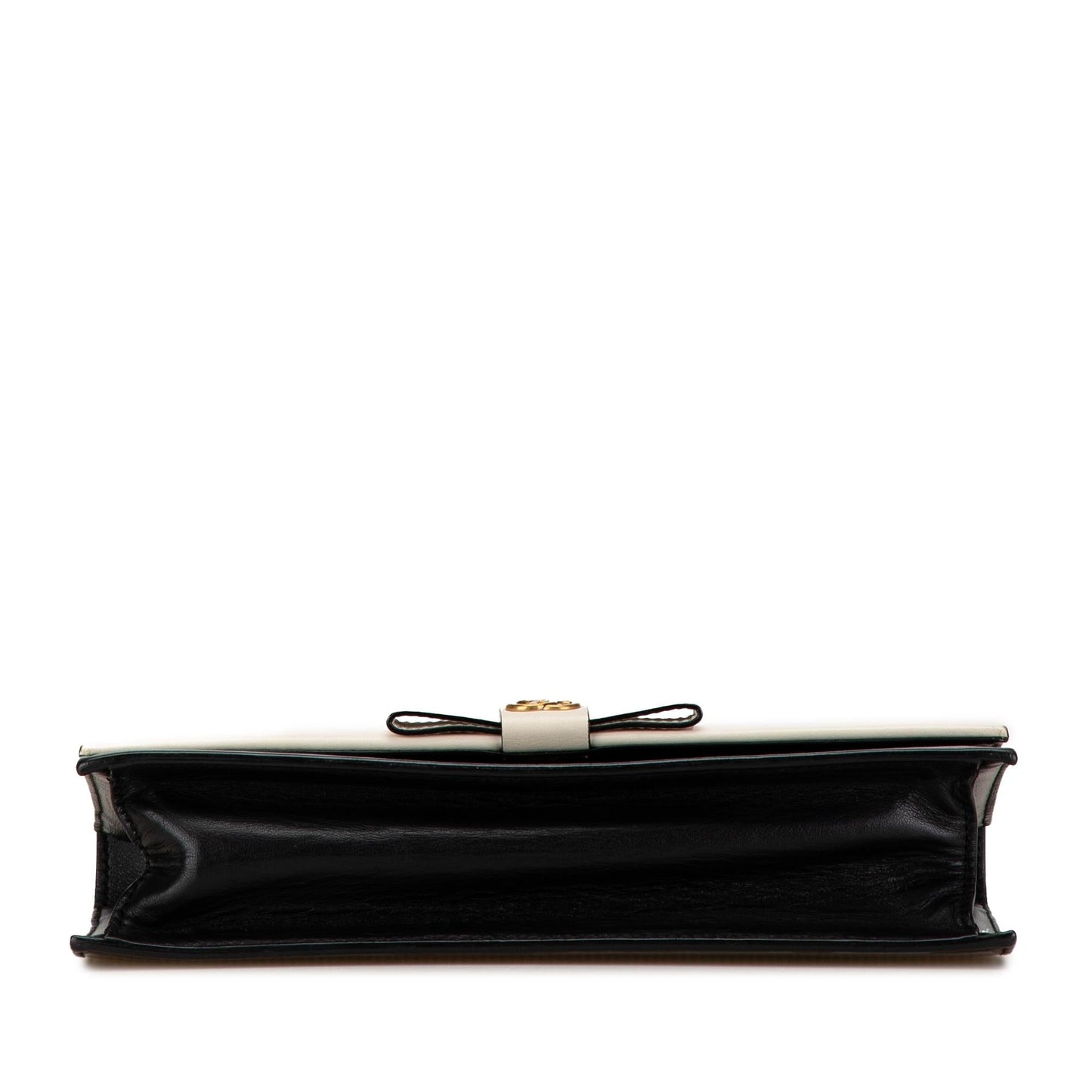 Gucci GG Marmont Ribbon SHG-8Fv04O Leather Calf Black White Crossbody Bag