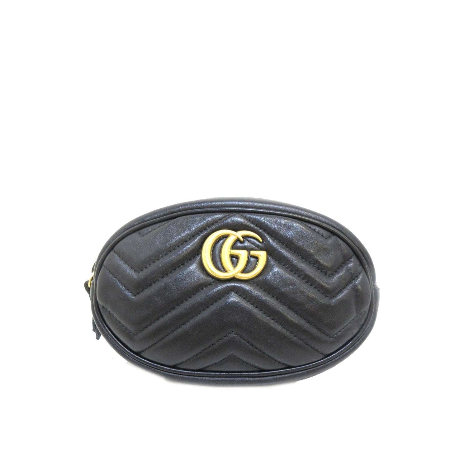 Gucci GG Marmont Belt SHG-0Msi7J Matelasse Calf Black Accessory