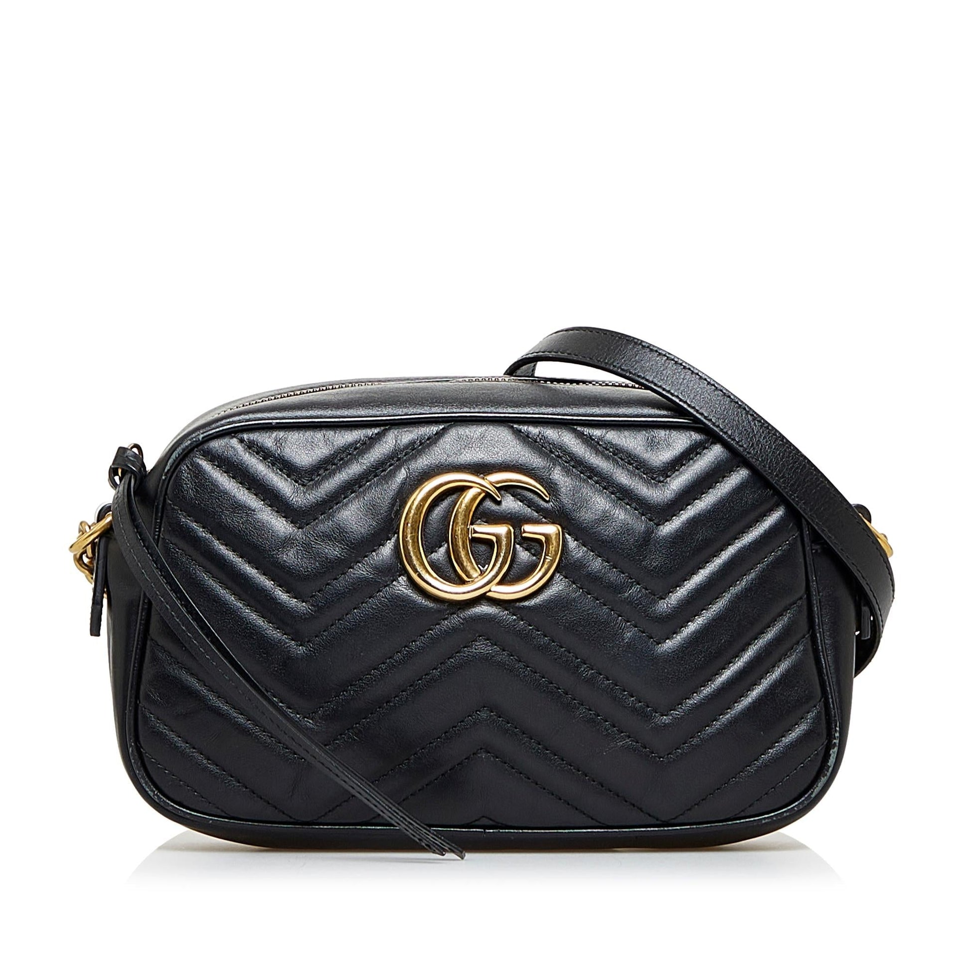 Gucci GG Marmont SHG-c47spX Matelasse Calf Black Crossbody Bag