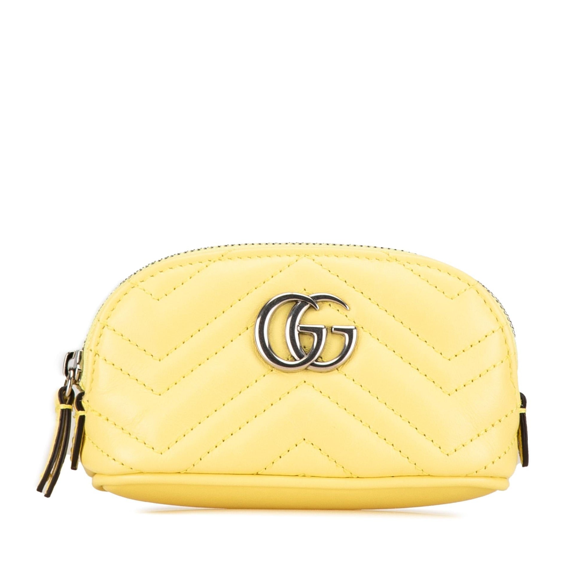 Gucci GG Marmont Key Pouch Matelasse Calf Handbag