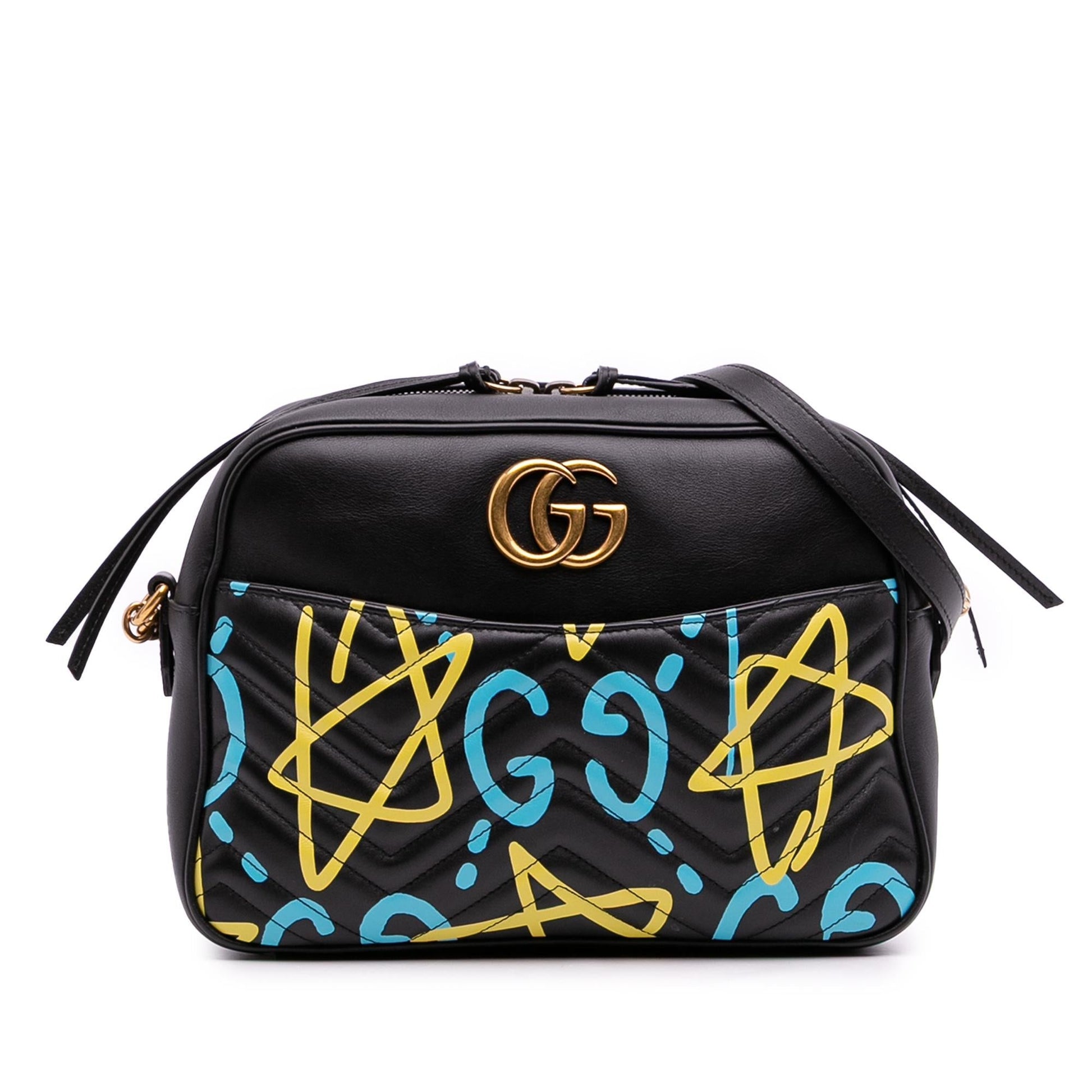 Gucci GG Marmont Ghost Matelasse Leather Crossbody Bag