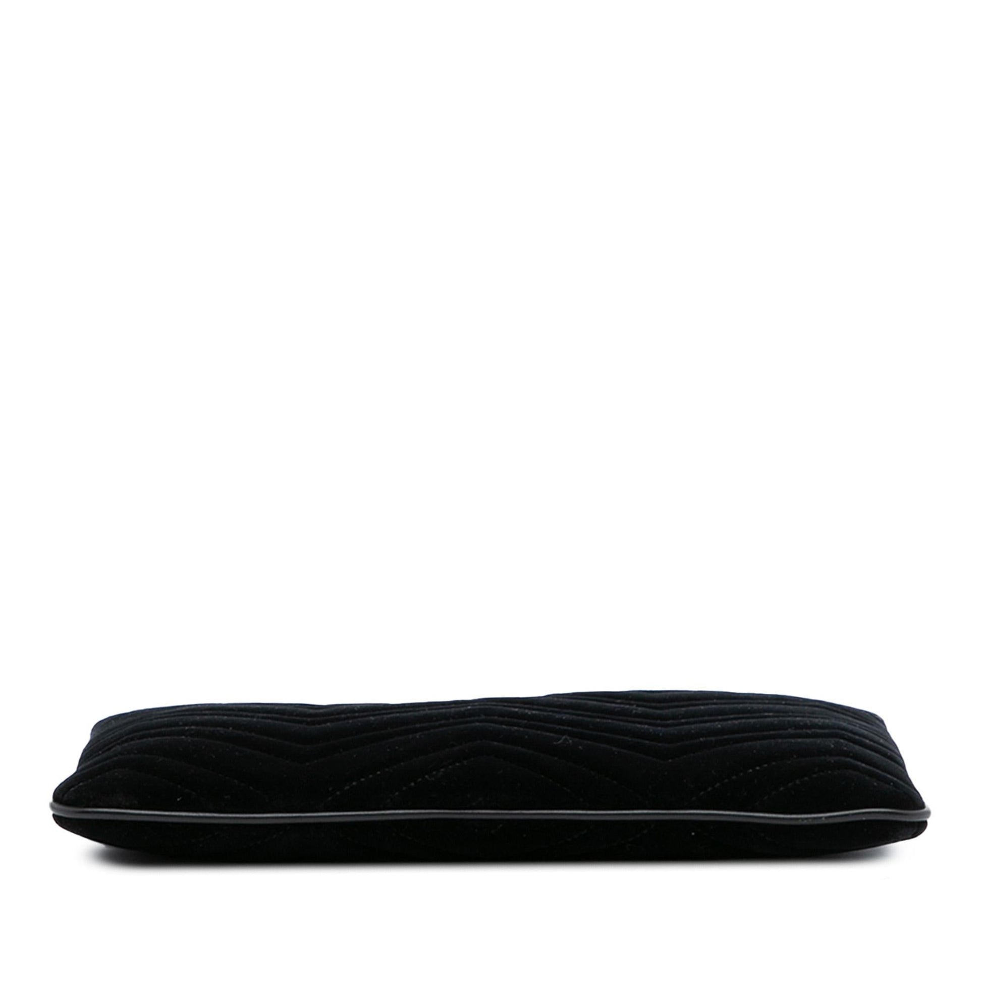 Gucci GG Marmont Velvet Matelasse Clutch Bag
